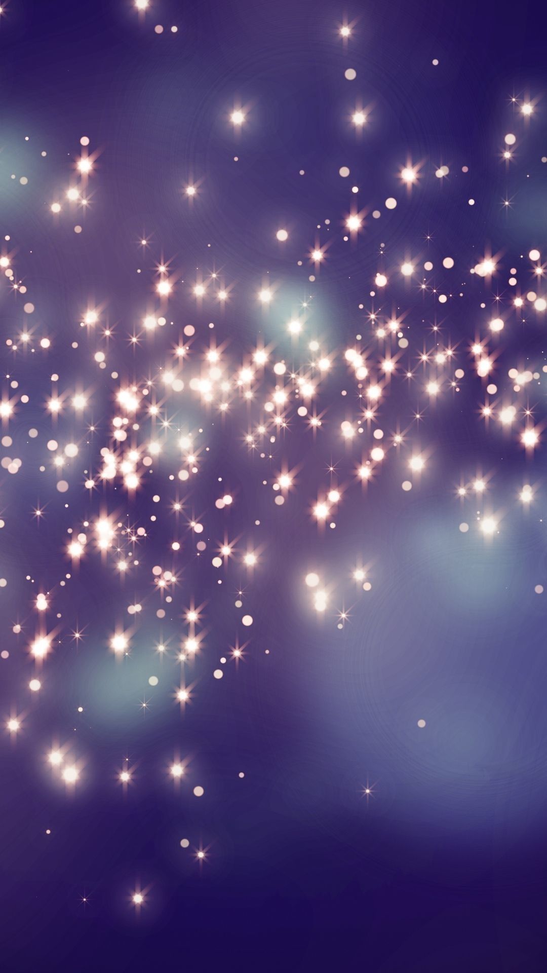 Stelle luminose sfondo blu, 1080x1920 Full HD Verticale, iPhone Pro