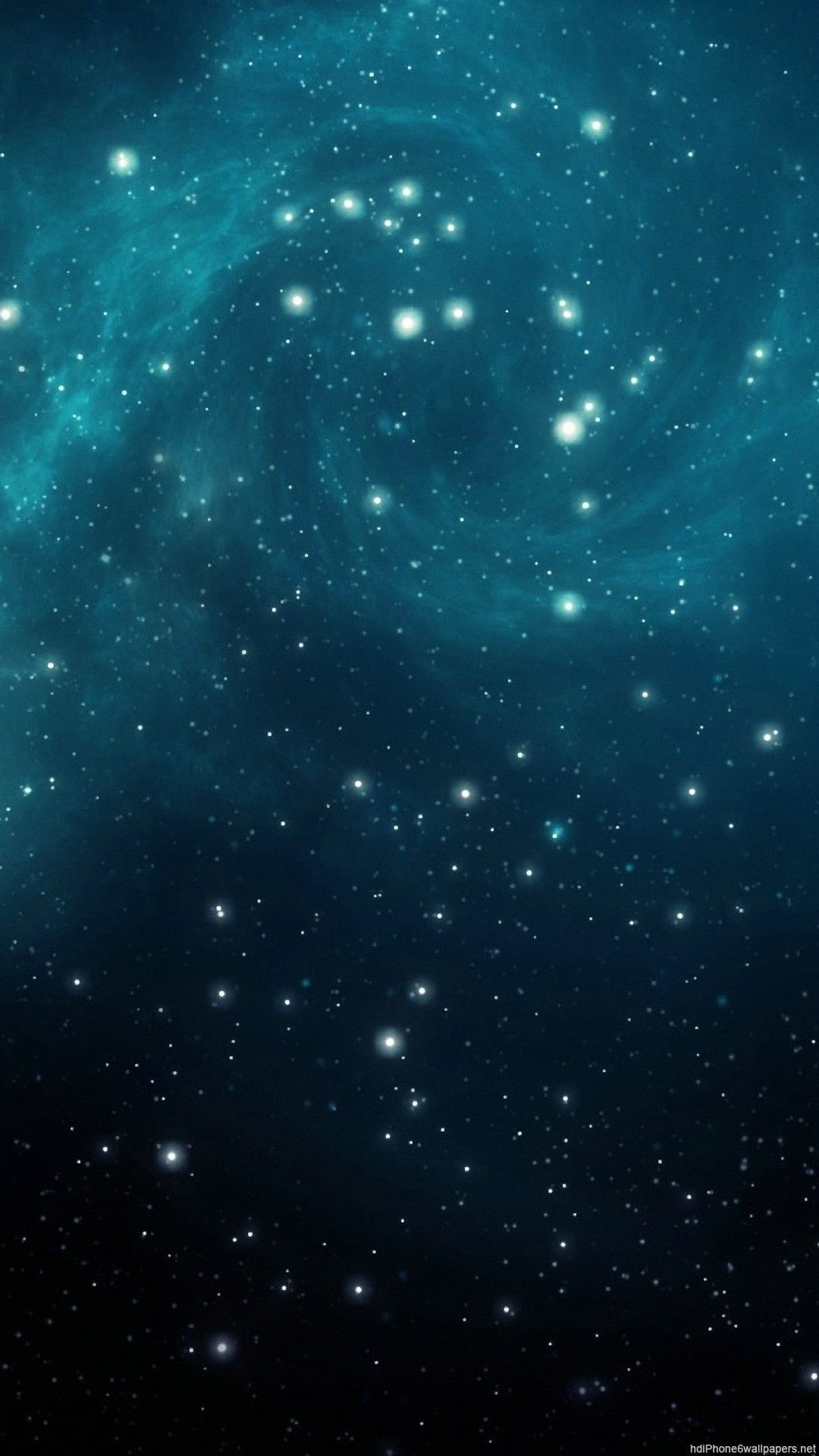 Cielo stellato blu notturno, 1080x1920 Full HD Verticale, iPhone Plus