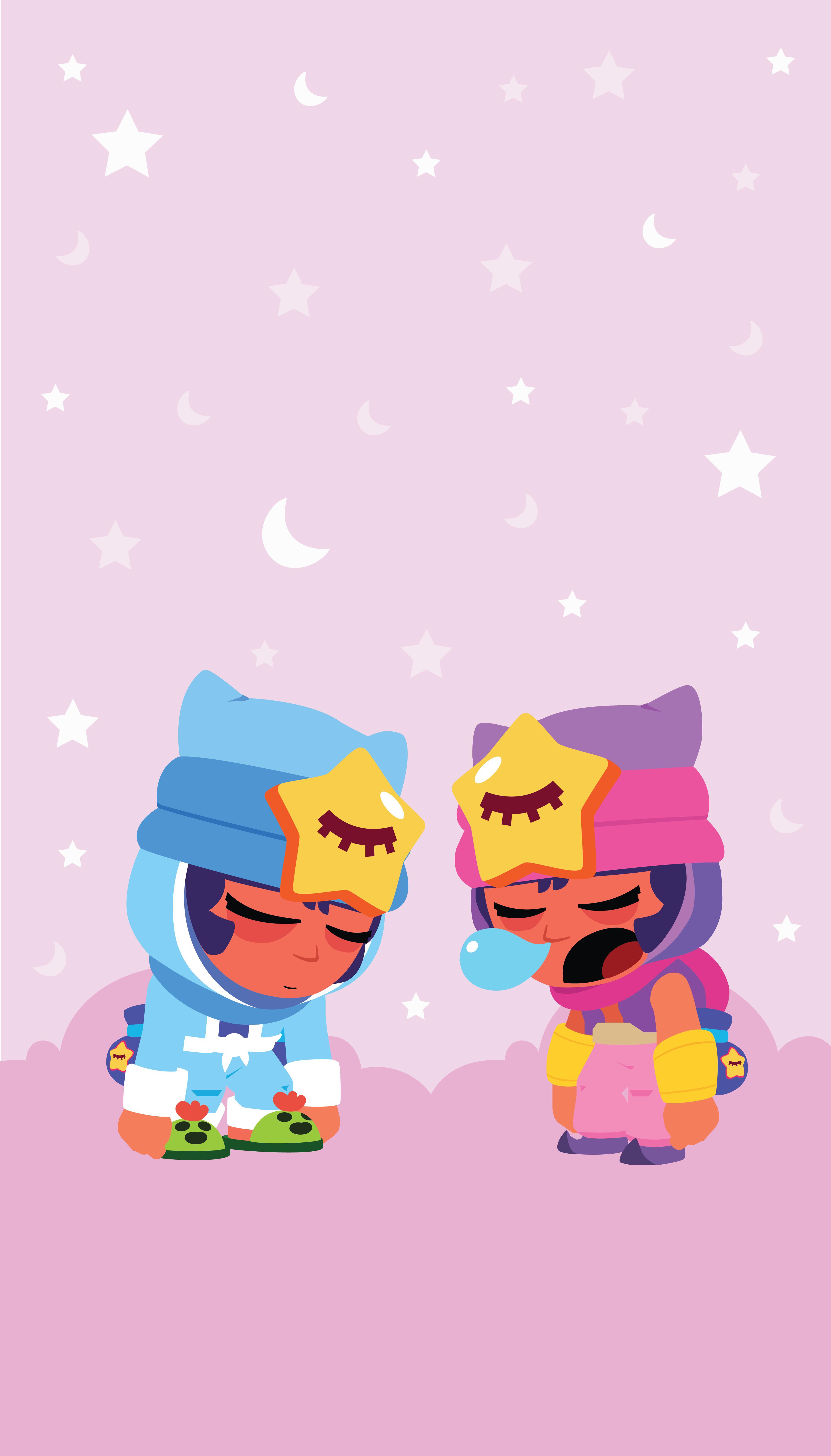 Sandy e Leon Brawl Stars rosa, 3701x6486 Full HD Verticale, iPhone