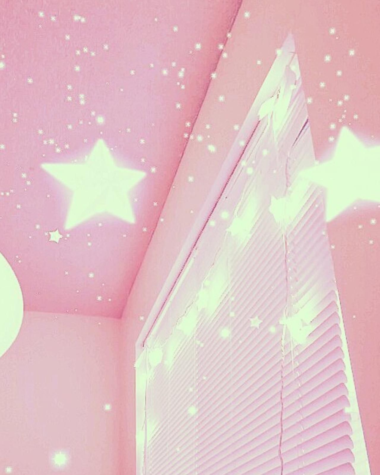 Ragazza anime capelli rosa stelle, 2560x1600 2K, MacBook Pro