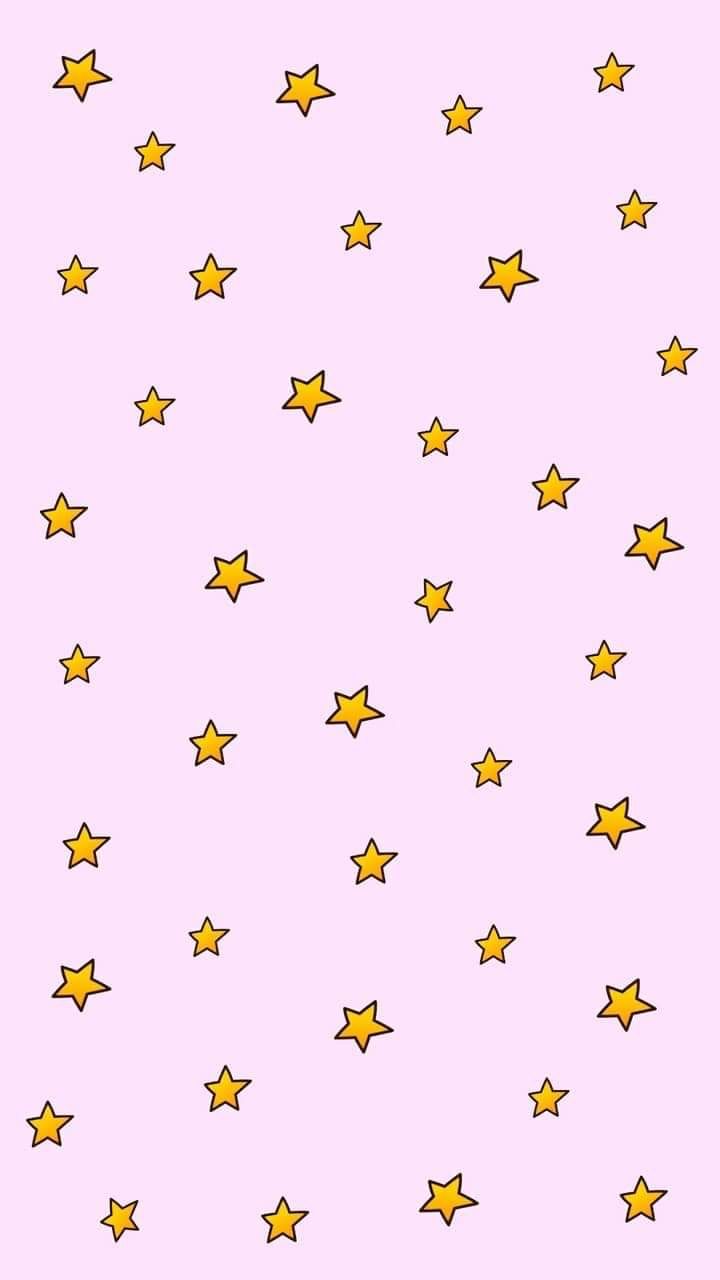Menu app rosa con stelle, 720x1230 Verticale, Telefono