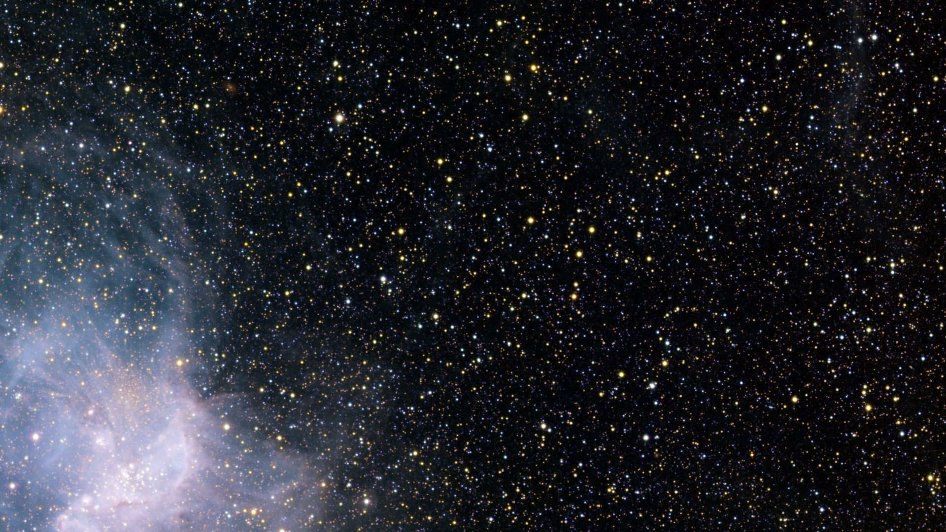 Cielo stellato con nebulosa blu, 1920x1080 1080p, PC Desktop