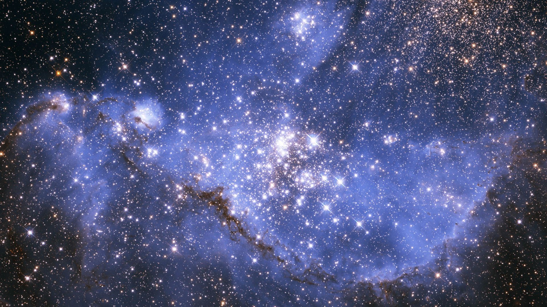 Nebulosa stellare blu spazio, 1920x1080 Full HD, PC Desktop
