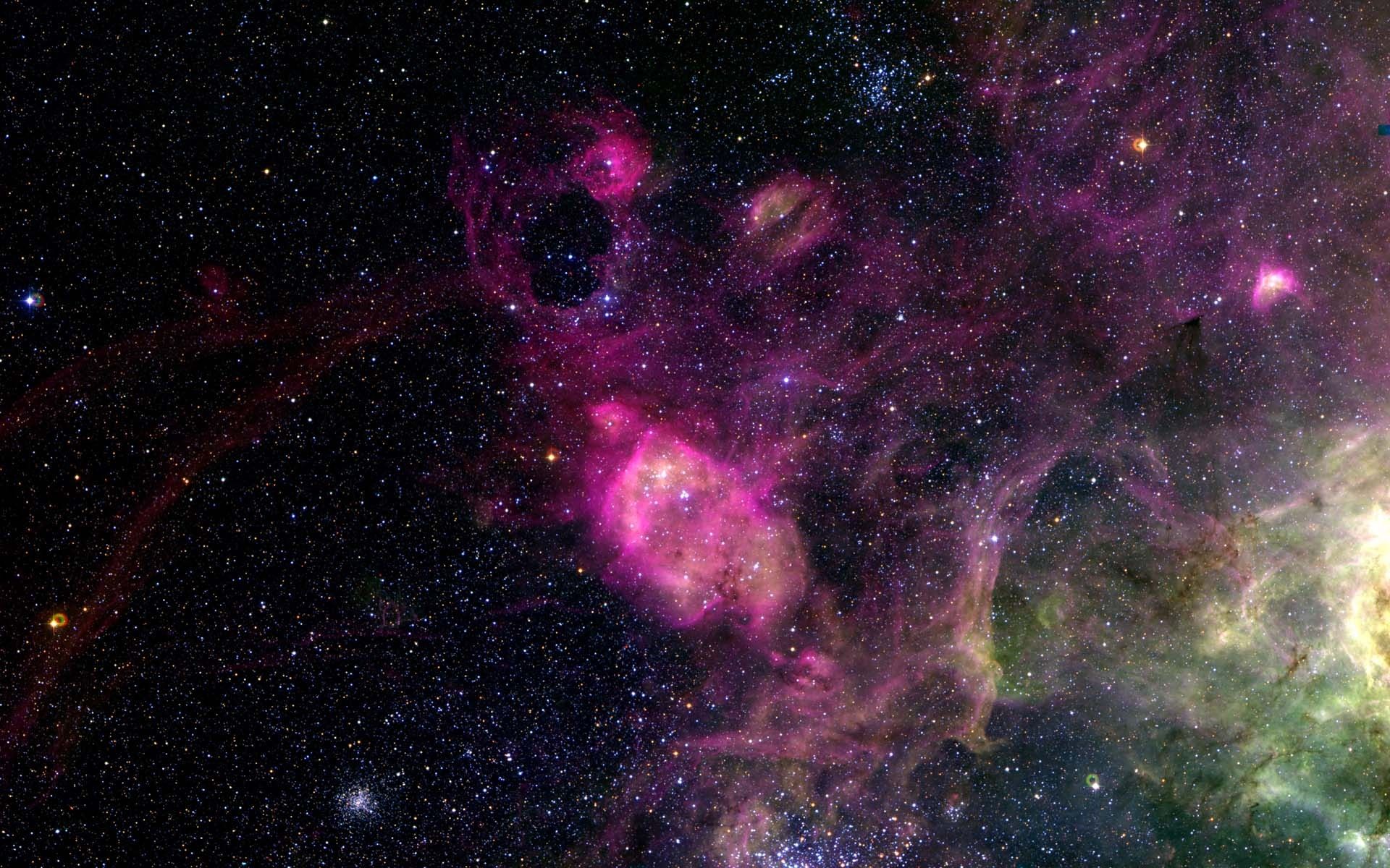 Nebulosa stellata viola e verde, 1920x1200 Full HD+, Monitor Gaming