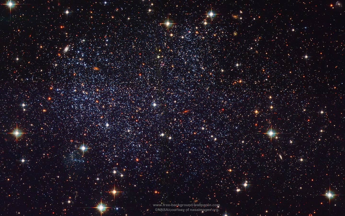 Campo stellato notturno blu, 1440x900 HD, PC Desktop