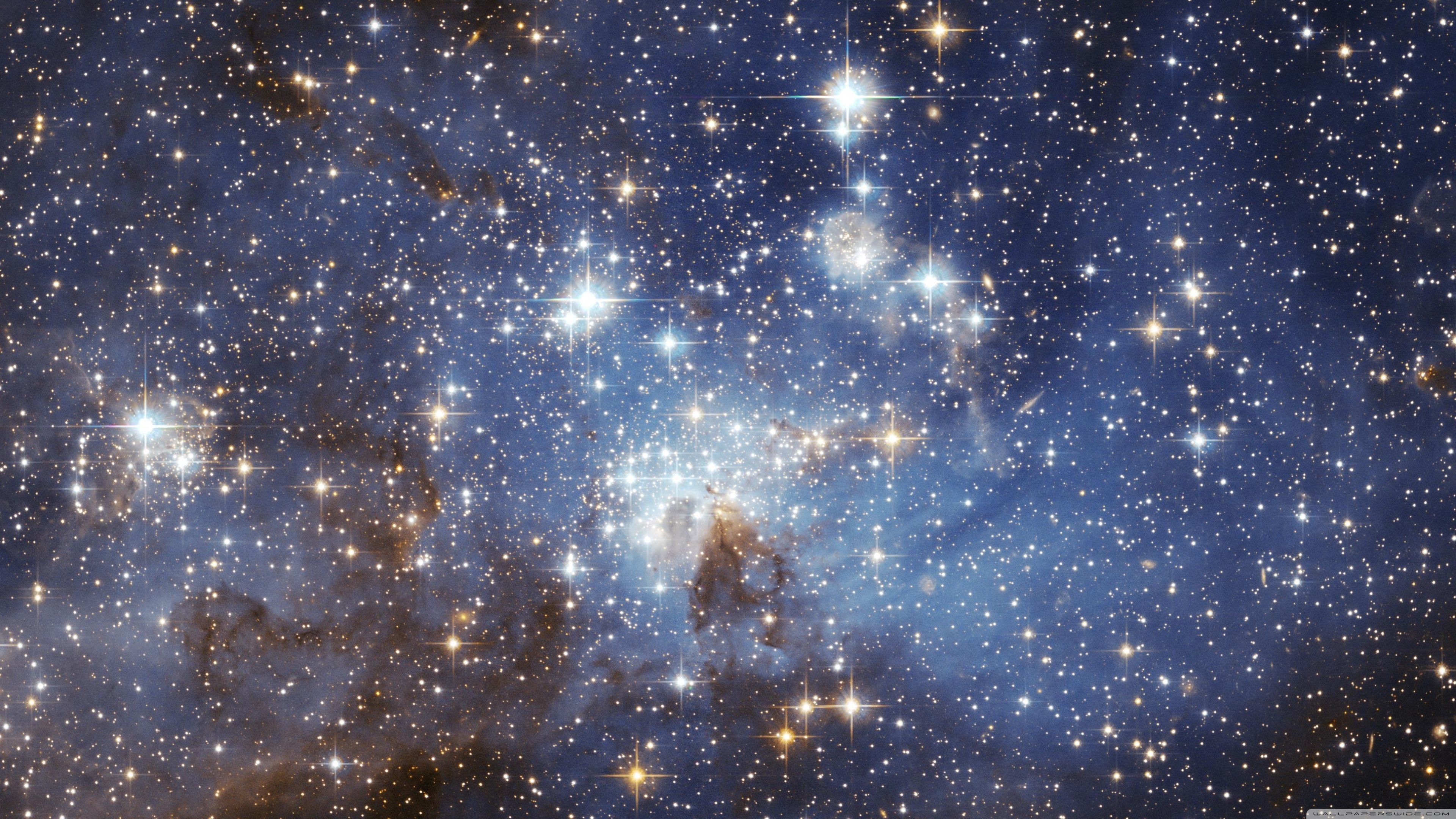 Cielo stellato nebulosa blu, 3840x2160 4K Ultra HD, Desktop
