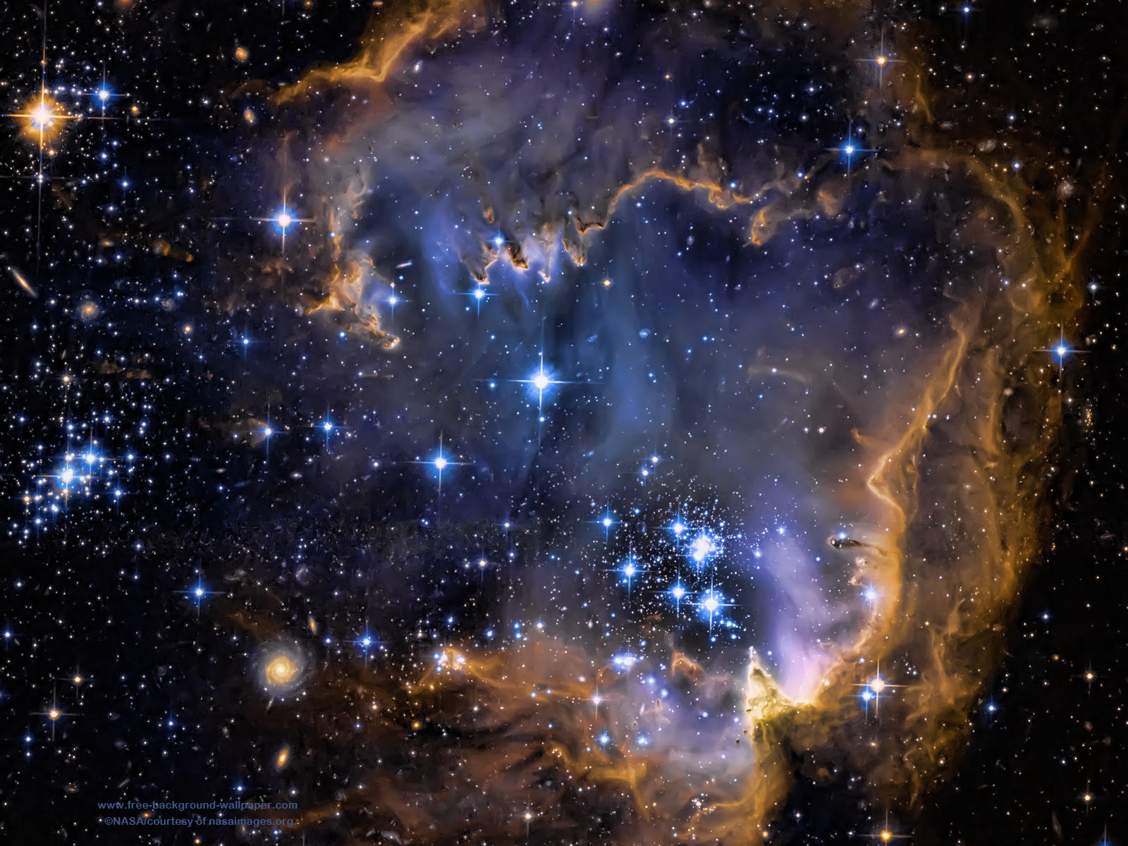 Nebulosa stellare campo stellato, 1600x1200 HD Ready, PC