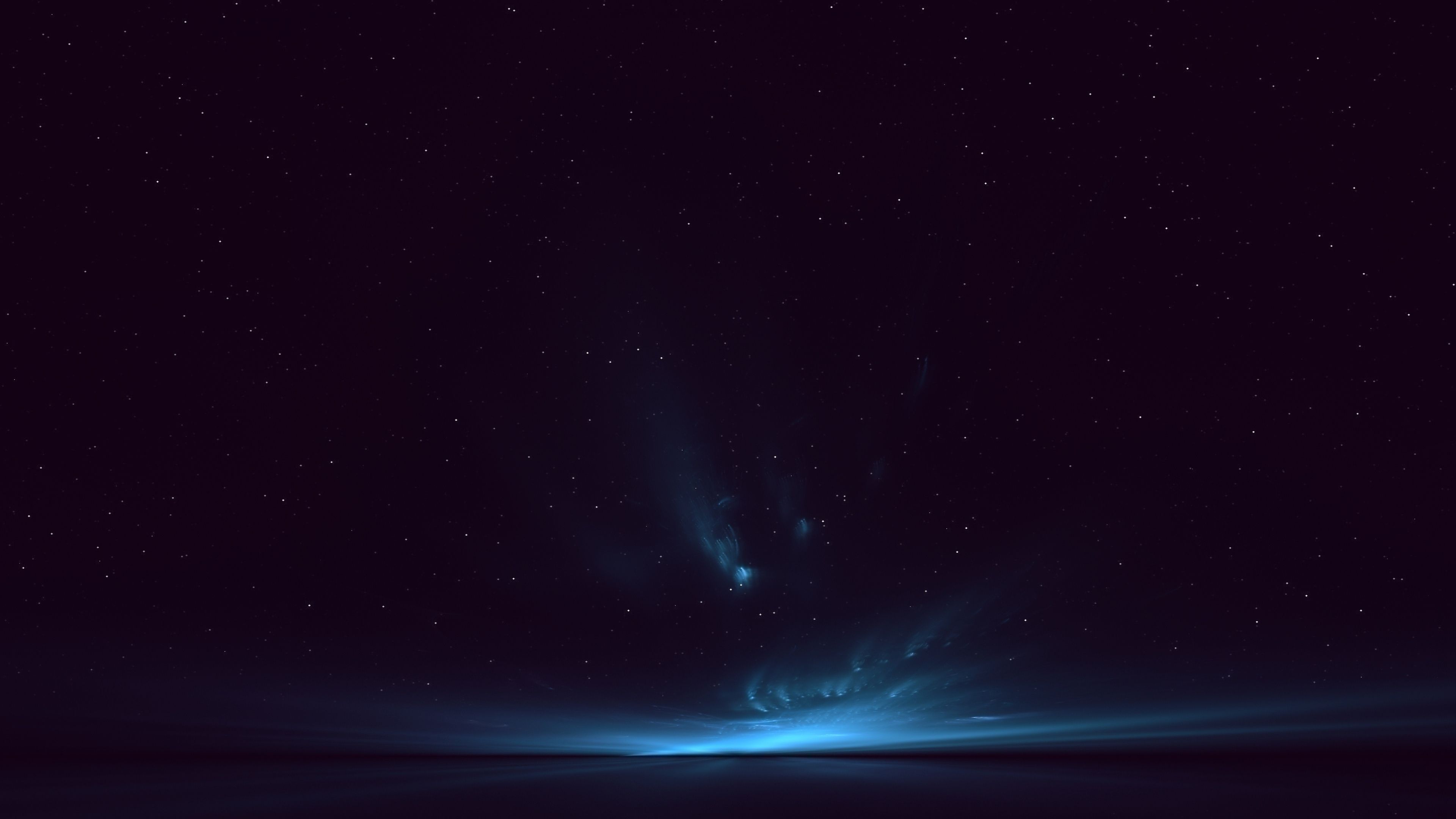 Cielo stellato con luce blu, 3840x2160 Ultra HD, PC