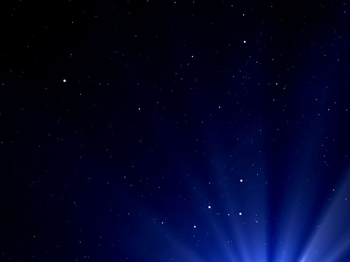 Cielo notturno con stelle e raggi, 1152x864 HD, PC Desktop