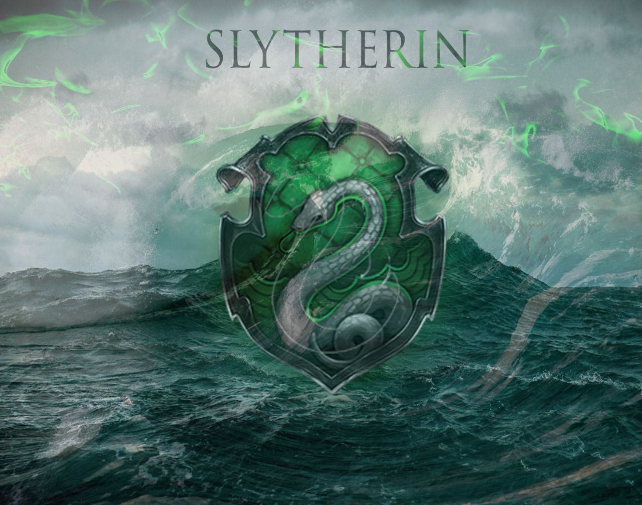 Stemma Serpeverde Harry Potter, 1080x1024 HD, Desktop