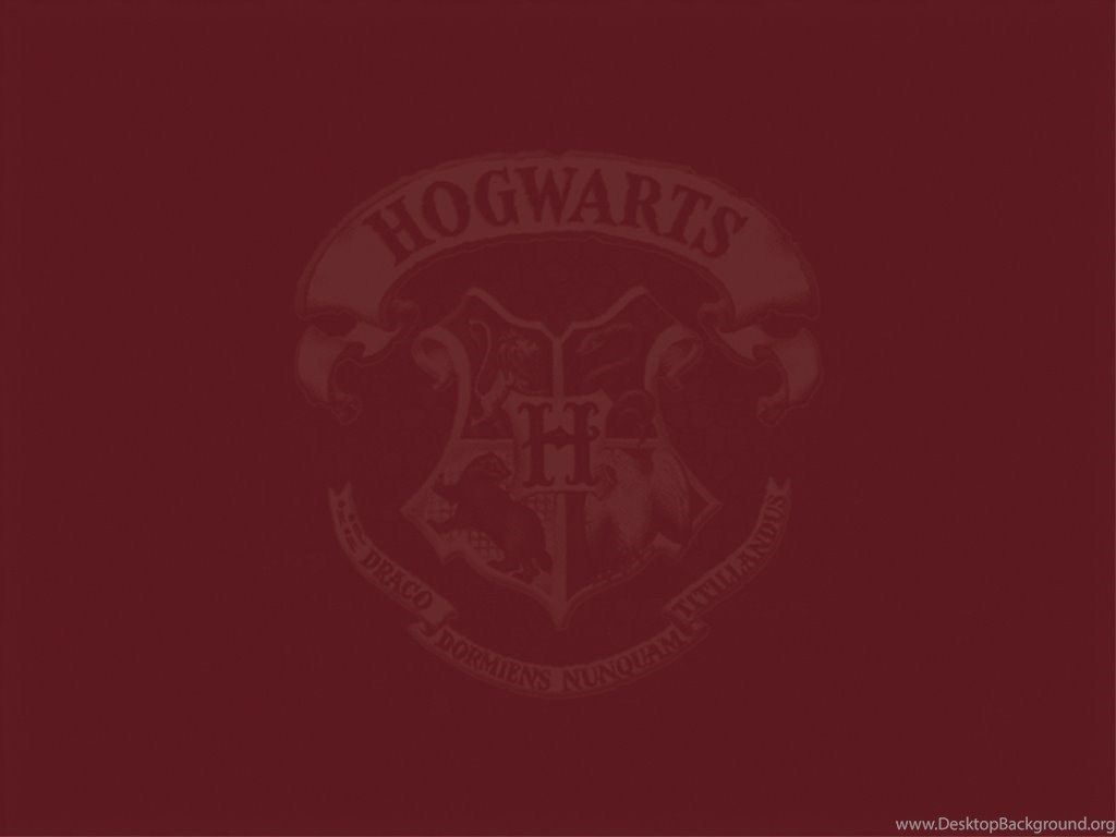 Stemma Hogwarts sfondo bordeaux, 1024x768 HD, iMac