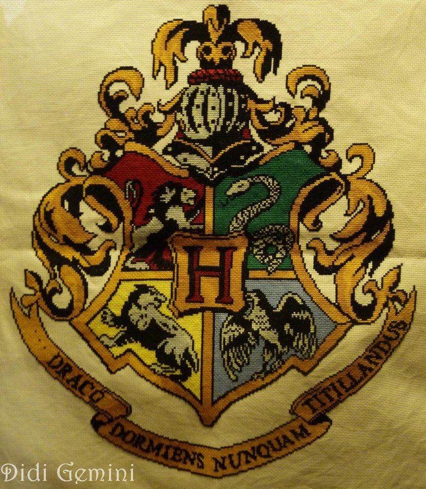 Stemma Hogwarts ricamato, 834x958 Verticale, POCO