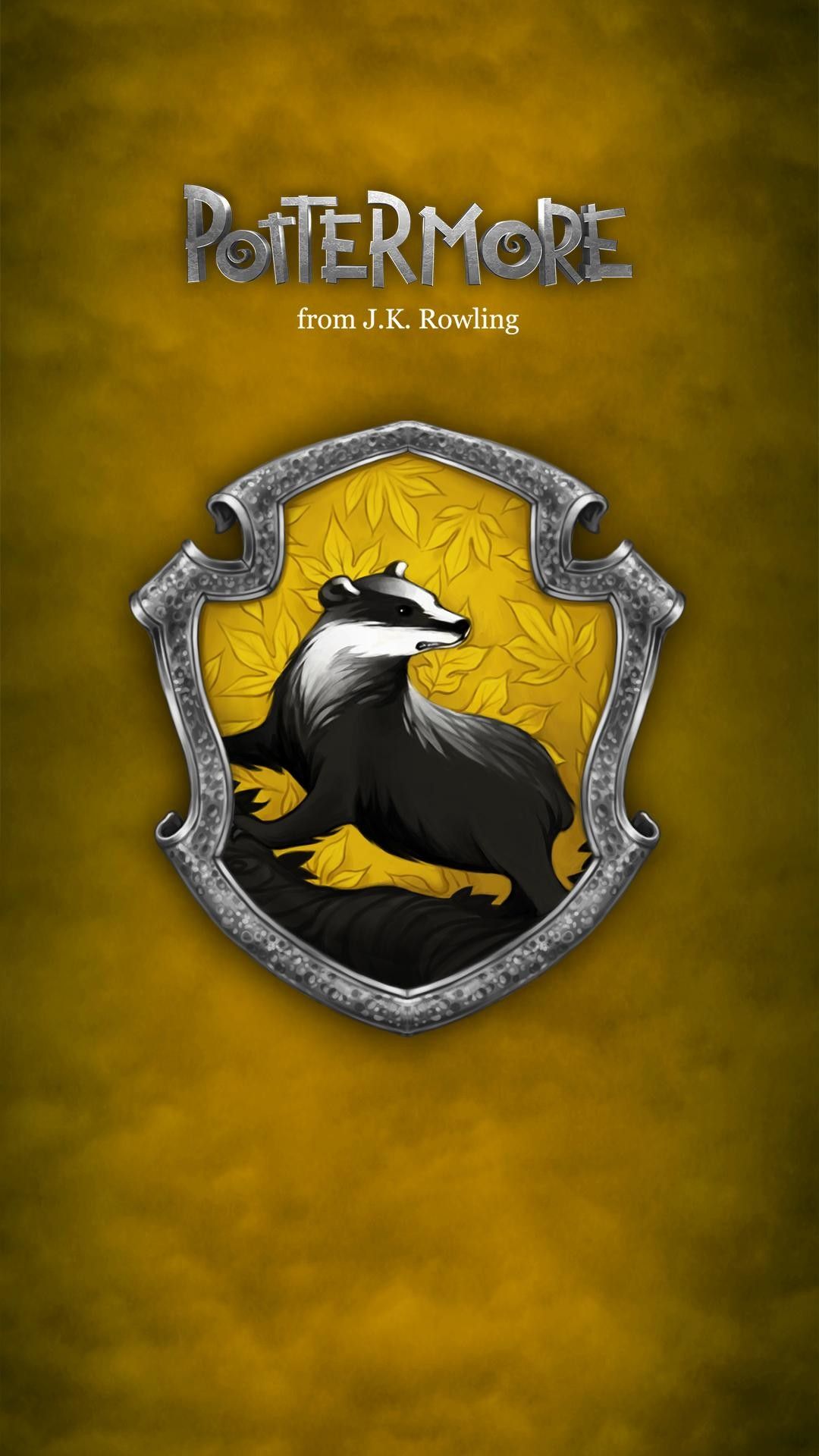 Logo testo Hufflepuff Harry Potter, 670x1192 Full HD Verticale, iPhone