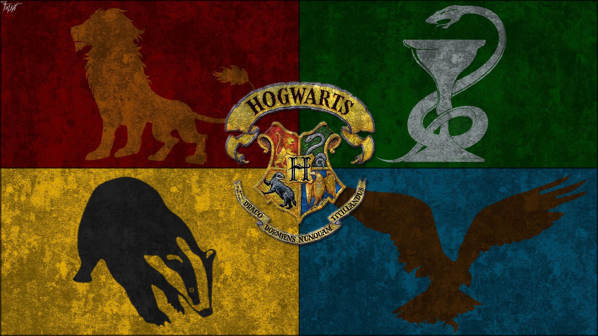 Stemmi delle case Hogwarts, 1920x1080 1080p, PC