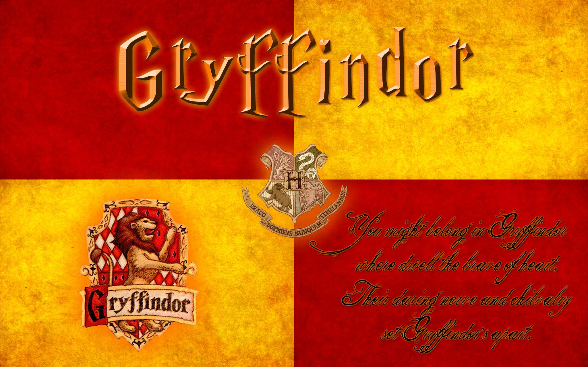 Stemma Gryffindor Harry Potter, 2048x1280 Hi-Res, PC