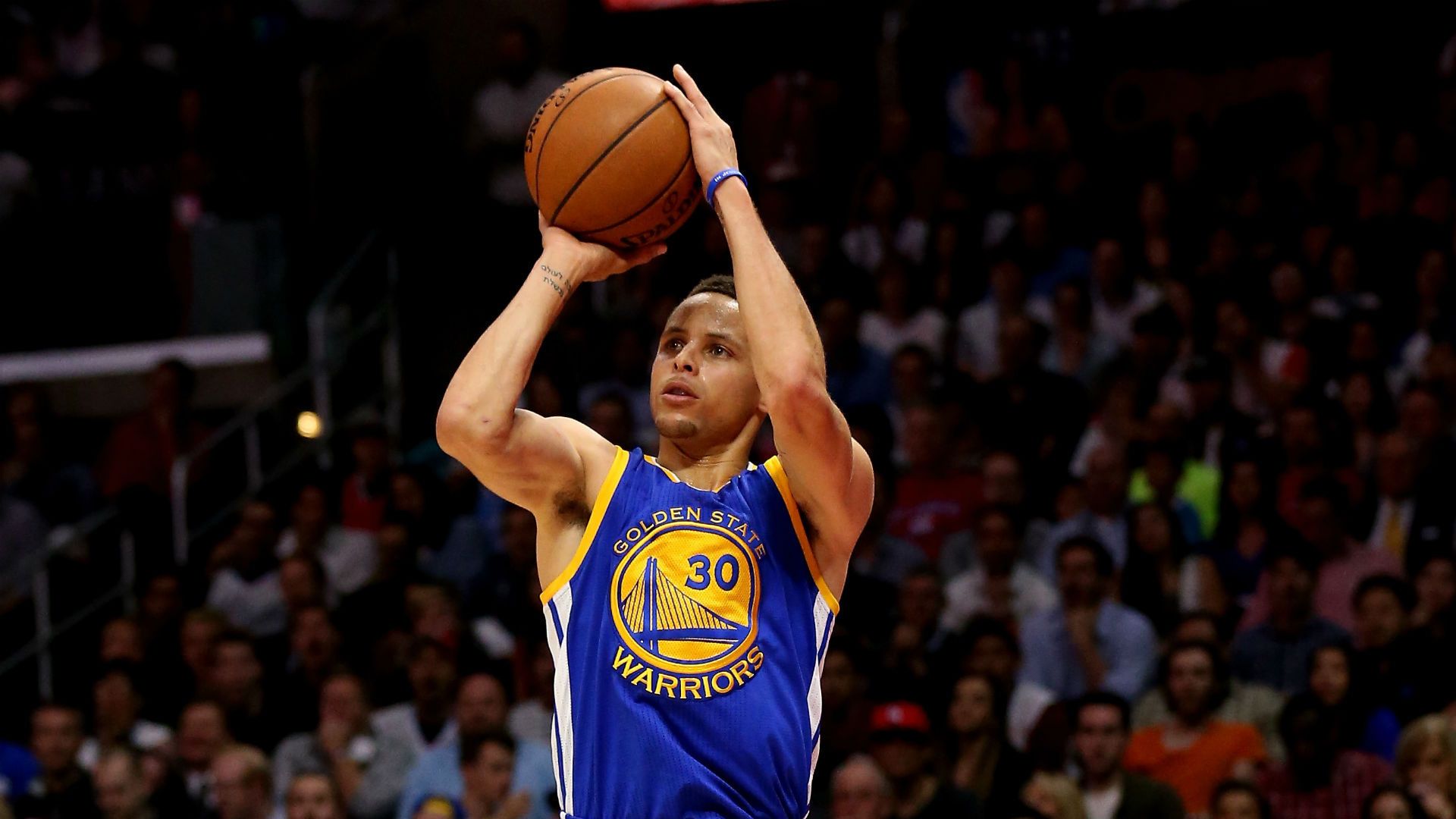 Stephen Curry tiro basket Warriors, 1920x1080 Full HD, PC Desktop