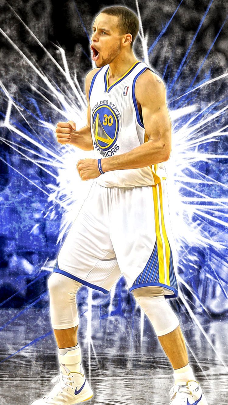 Stephen Curry Golden State Warriors, 750x1334 Verticale, Telefono