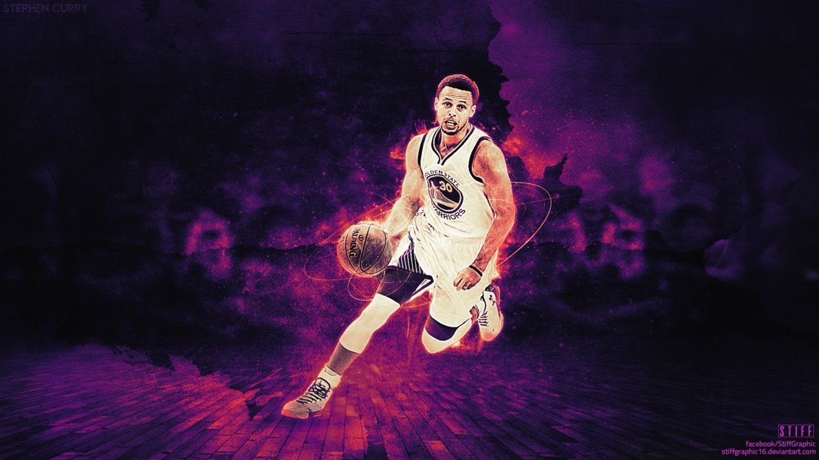 Stephen Curry basket Warriors, 1191x670 HD, Desktop