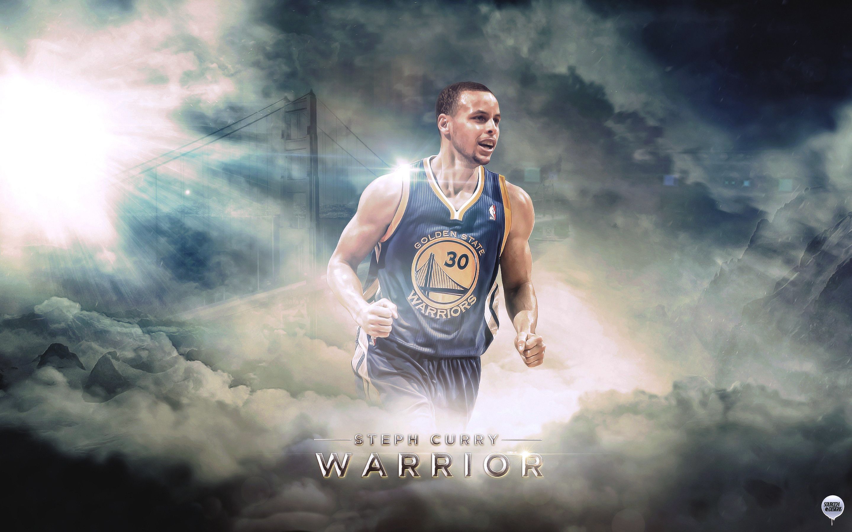 Steph Curry Golden State Warriors, 2880x1800 WQXGA, Monitor Gaming
