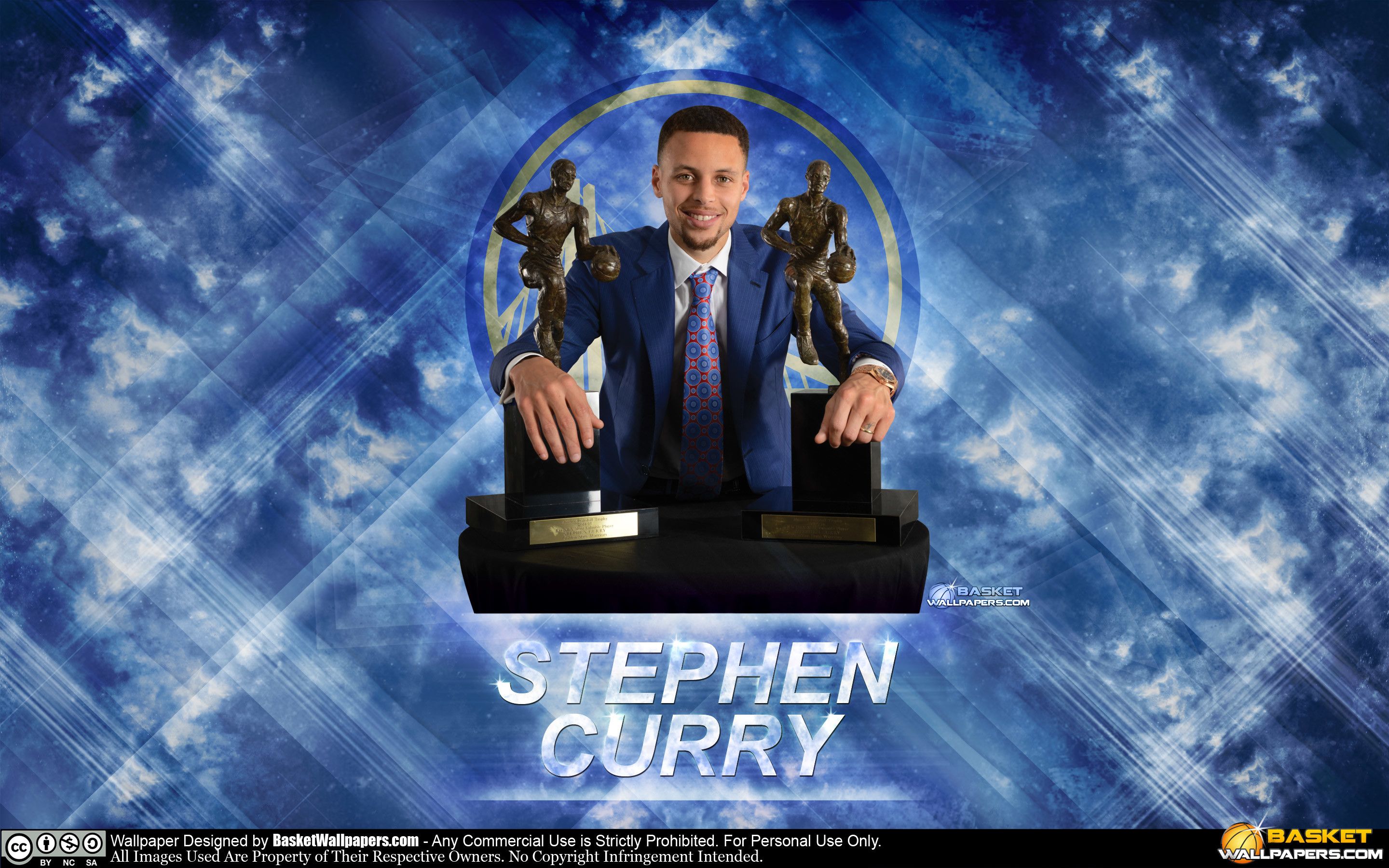 Stephen Curry con trofei MVP, 2880x1800 WQXGA, PC Desktop