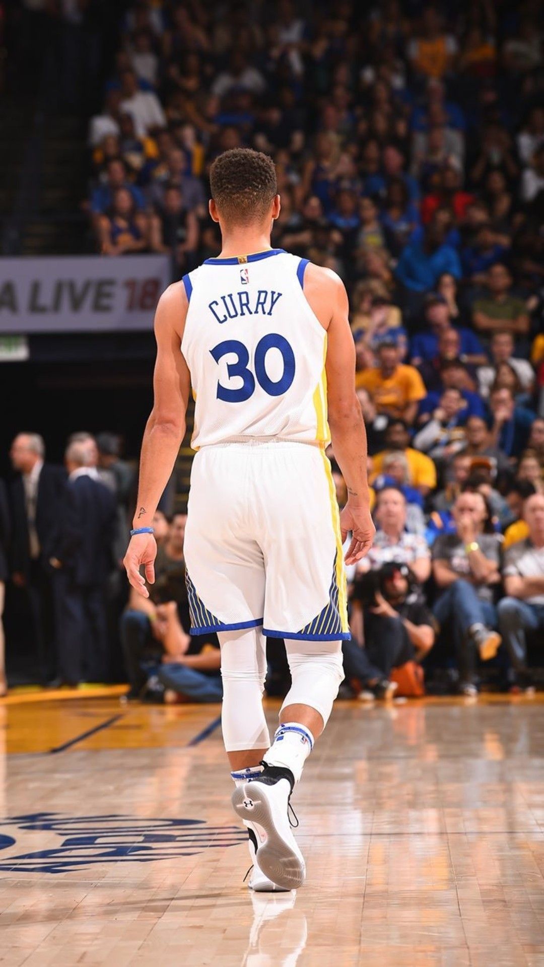 Steph Curry maglia Warriors, 1080x1920 Full HD Verticale, Smartphone