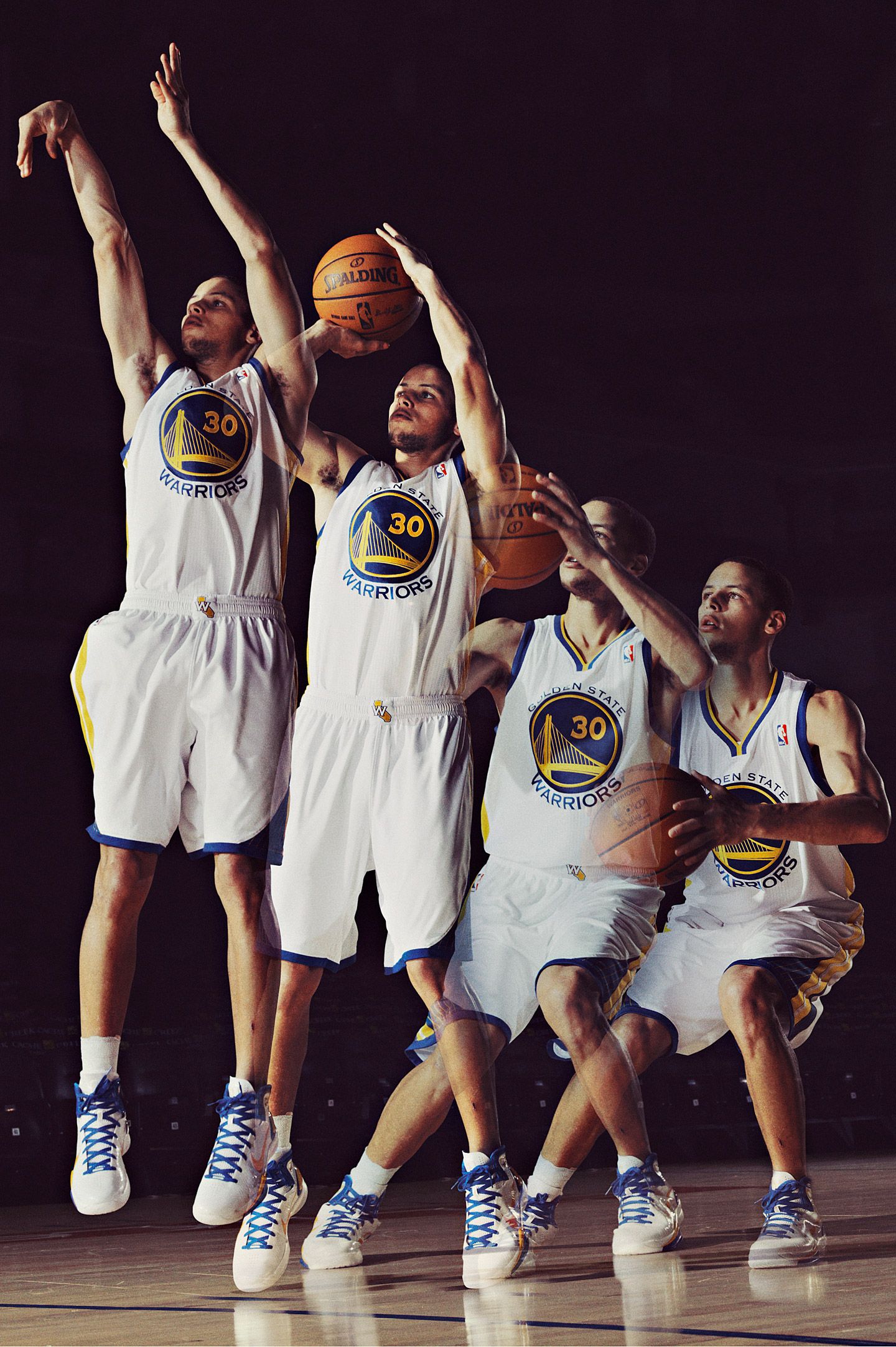 Stephen Curry sequenza tiro basket, 1440x2164 Full HD Verticale, Realme