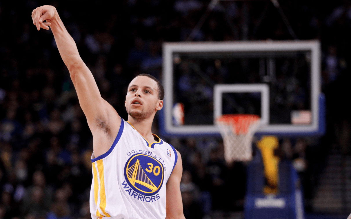 Stephen Curry tiro basket Warriors, 1211x756 HD, Desktop