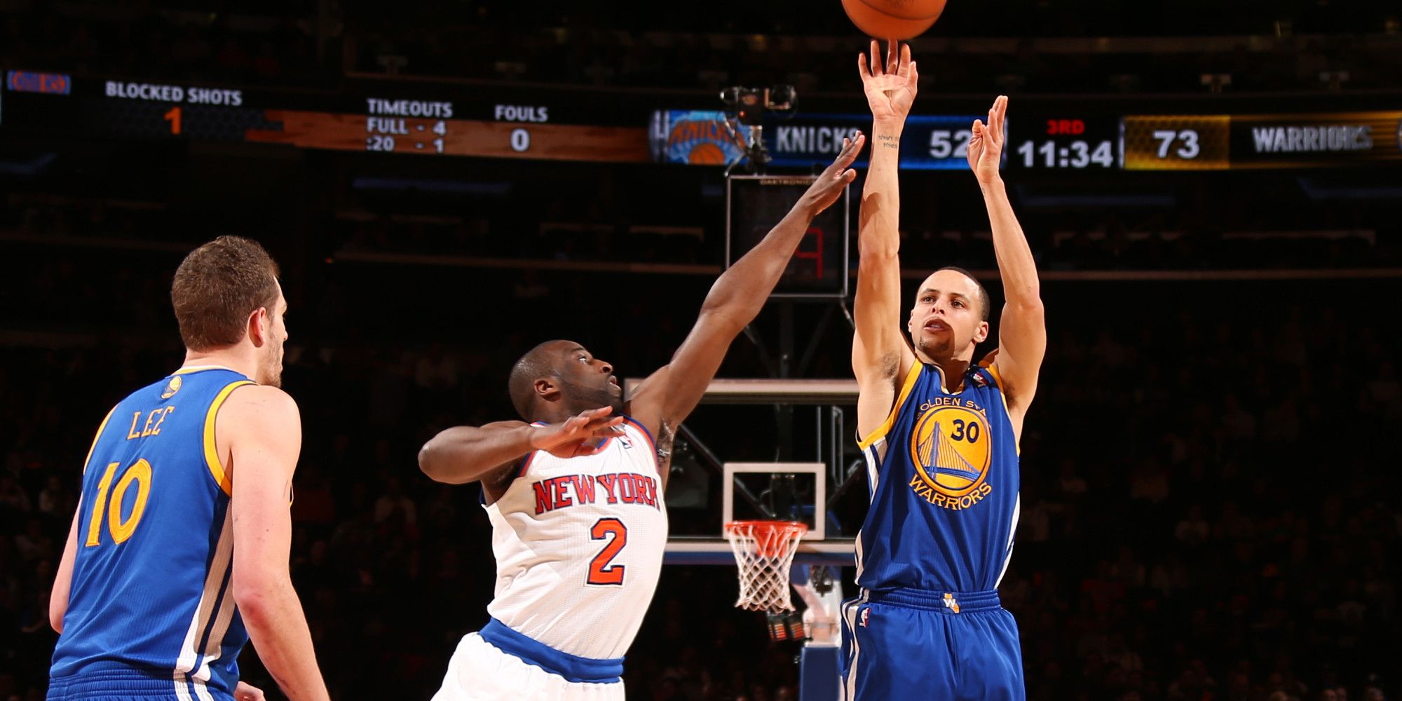 Stephen Curry tiro basket, 2000x1000 alta risoluzione, PC