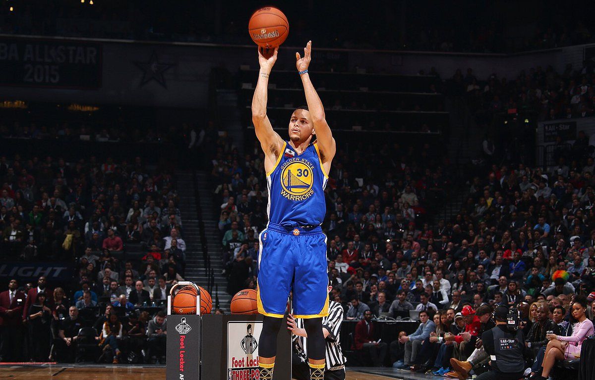 Steph Curry tiro da tre, 1200x768 HD, HP Laptop
