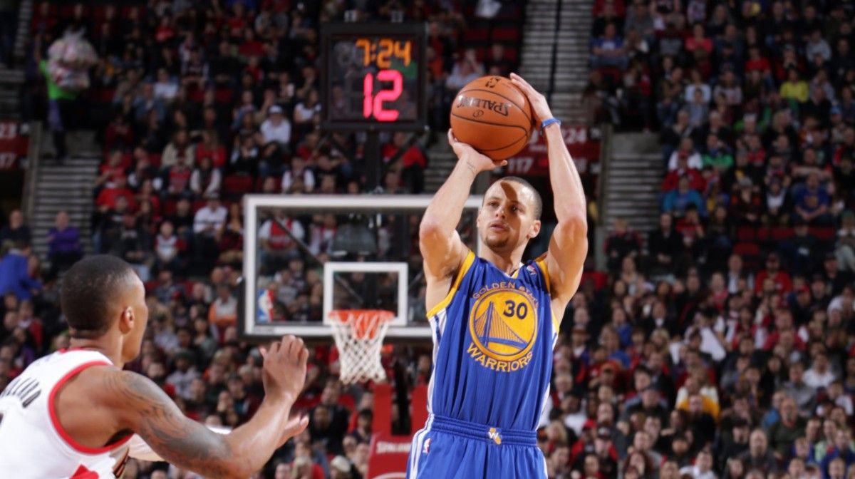 Stephen Curry tiro basket, 1200x672 HD, PC
