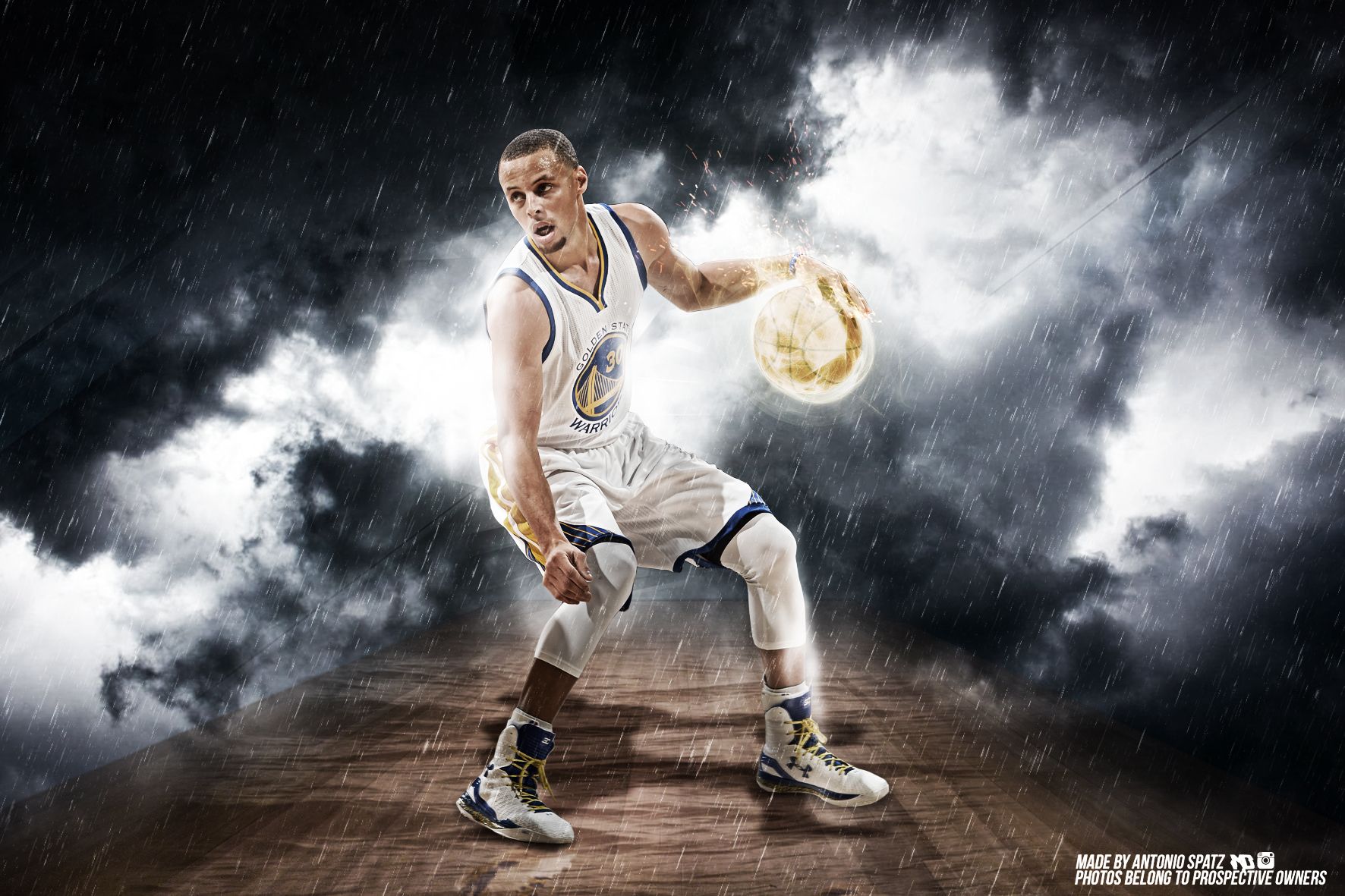 Stephen Curry palleggio fumo, 1772x1181 900p, Desktop