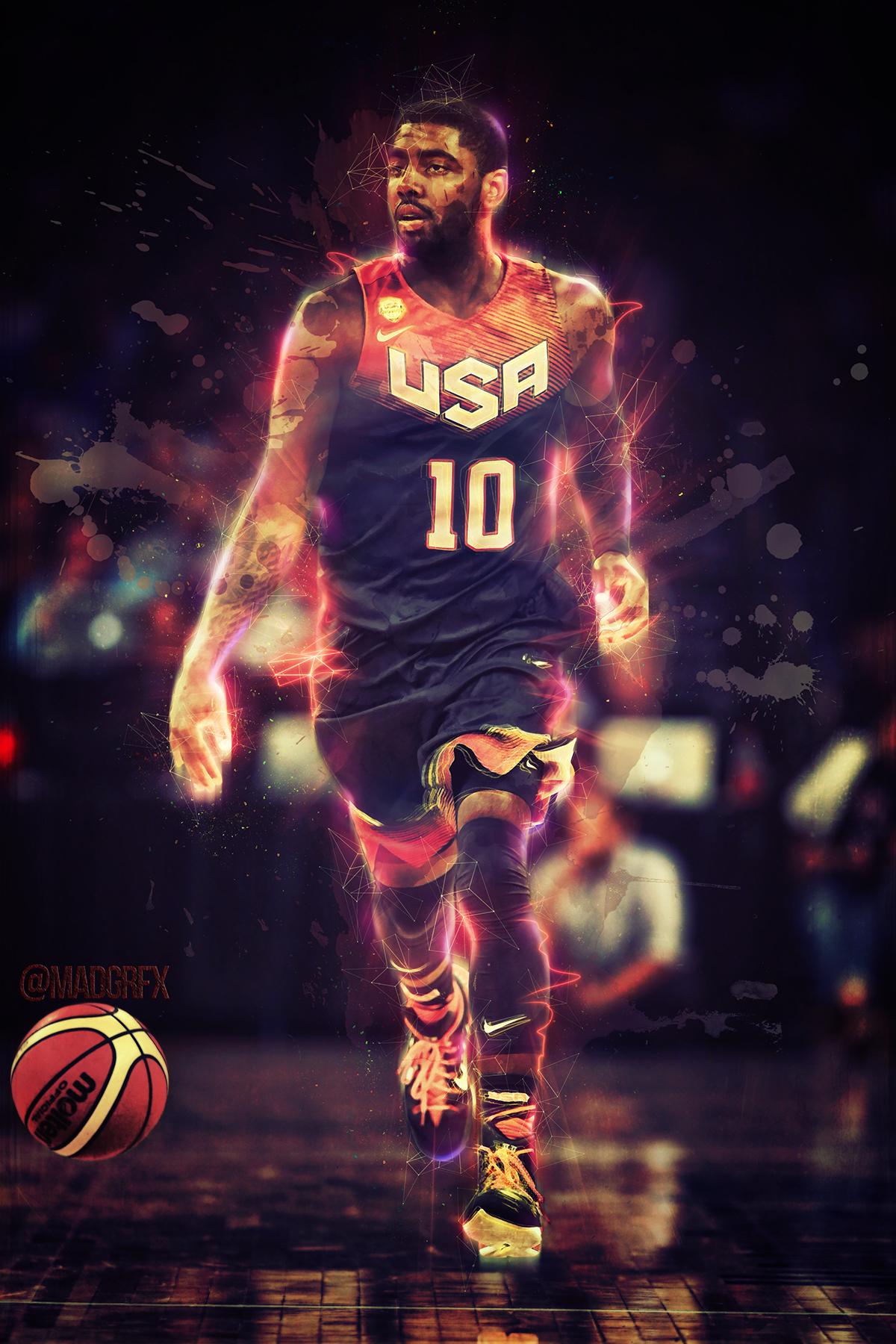 Kyrie Irving Celtics tiro, 1080x1920 Verticale, Samsung Galaxy