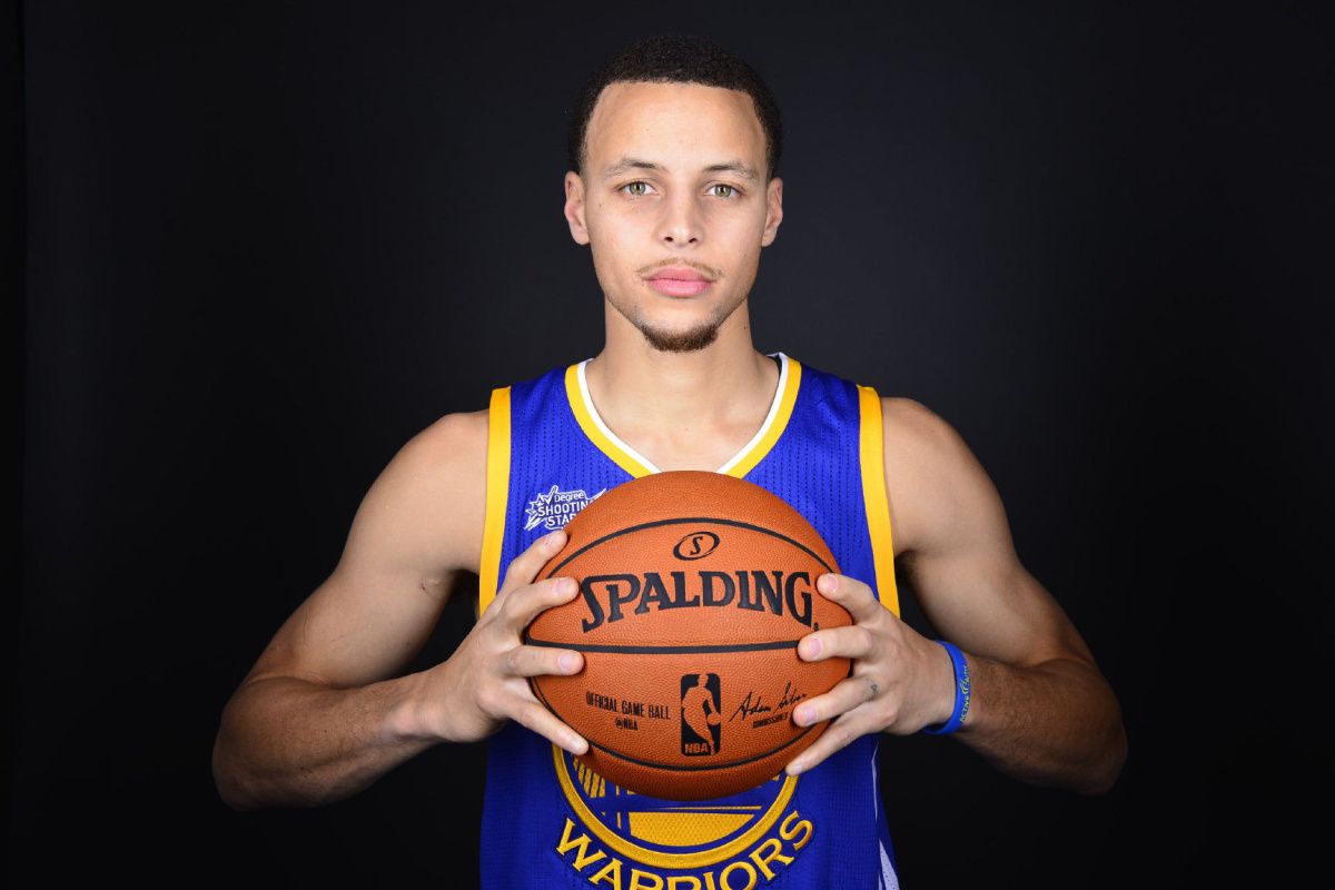 Stephen Curry con pallone Warriors, 1200x800 HD, Desktop