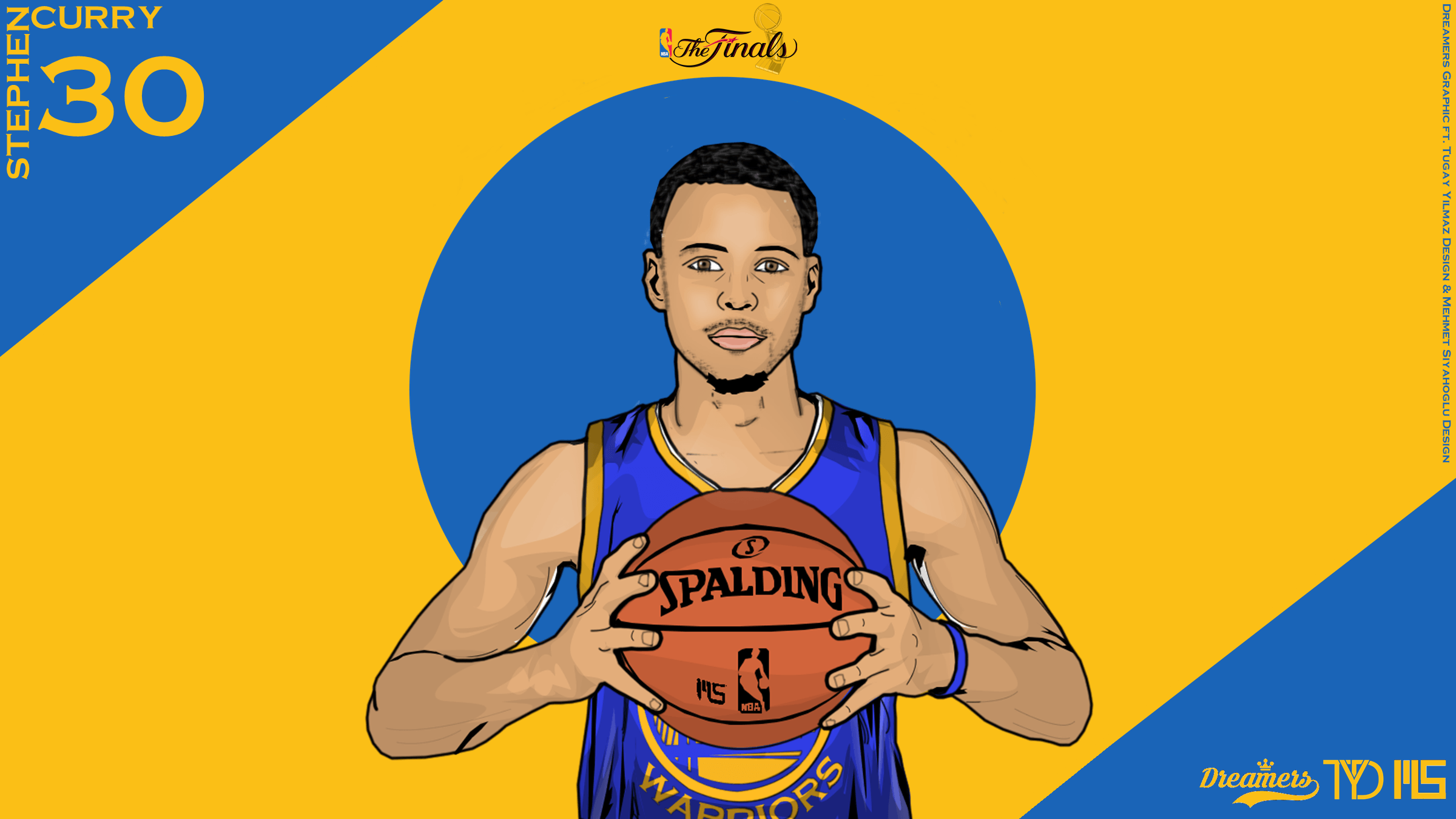 Steph Curry cartoon palleggio, 2400x1350 alta risoluzione, PC Desktop