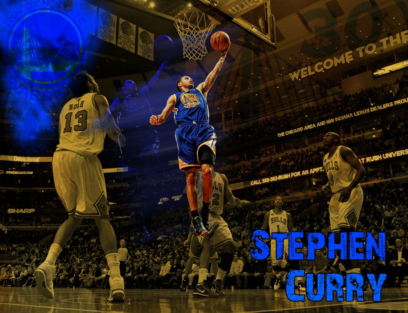 Stephen Curry palleggio basket, 1408x1080 720p, Laptop