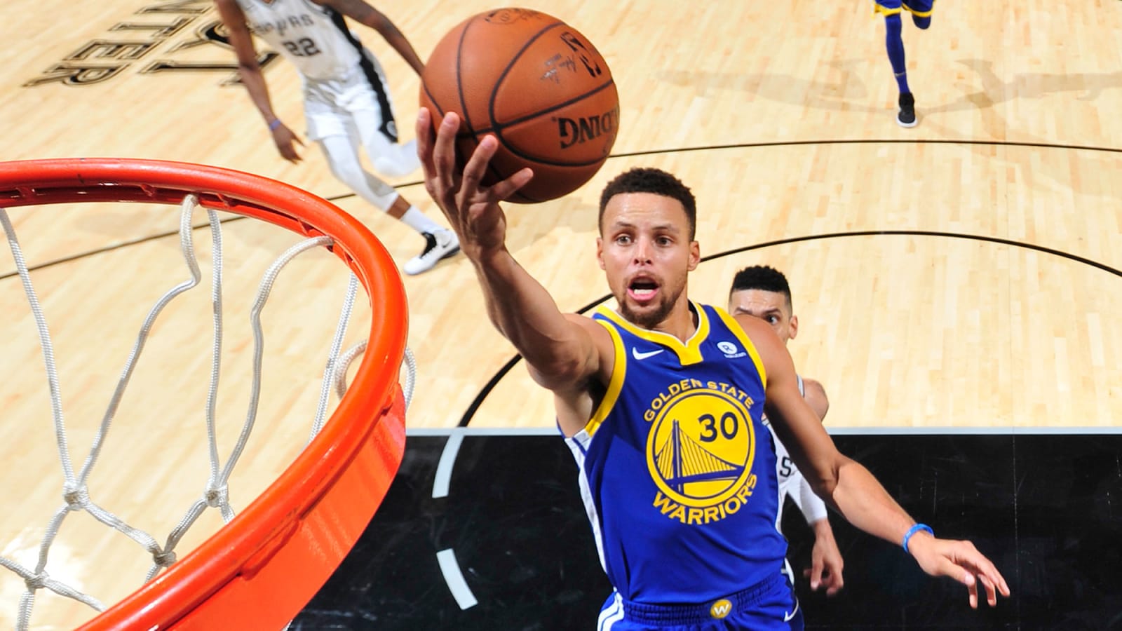 Steph Curry tiro sottomano Warriors, 1600x900 900p, PC