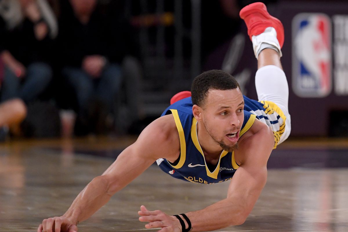 Stephen Curry in caduta, campo basket, 1200x800 HD, Laptop