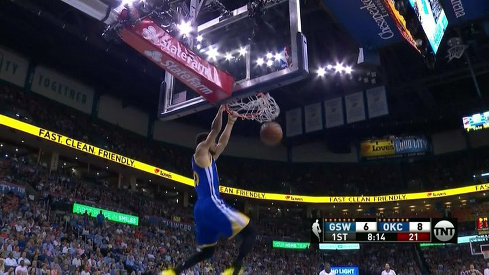 Stephen Curry schiacciata basket, 1600x900 HD Ready, Desktop
