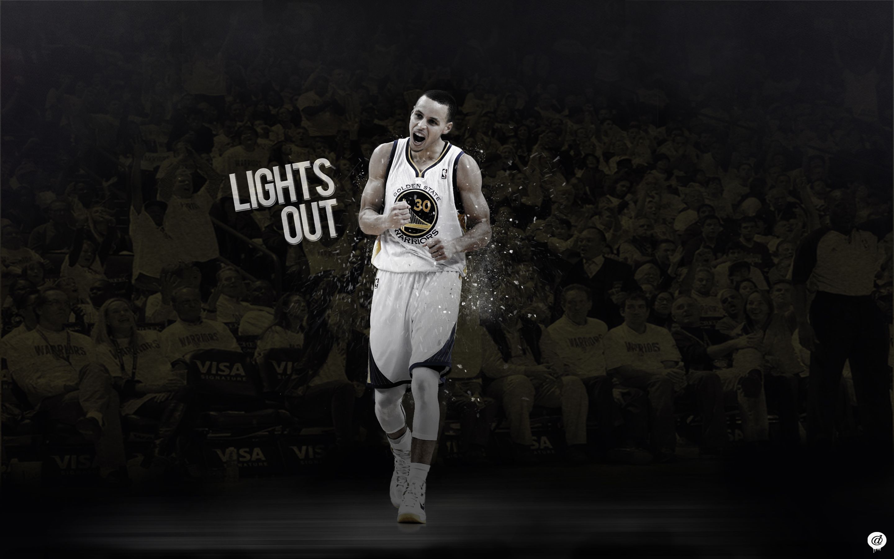 Stephen Curry Golden State Warriors logo, 1280x720 HD, Desktop