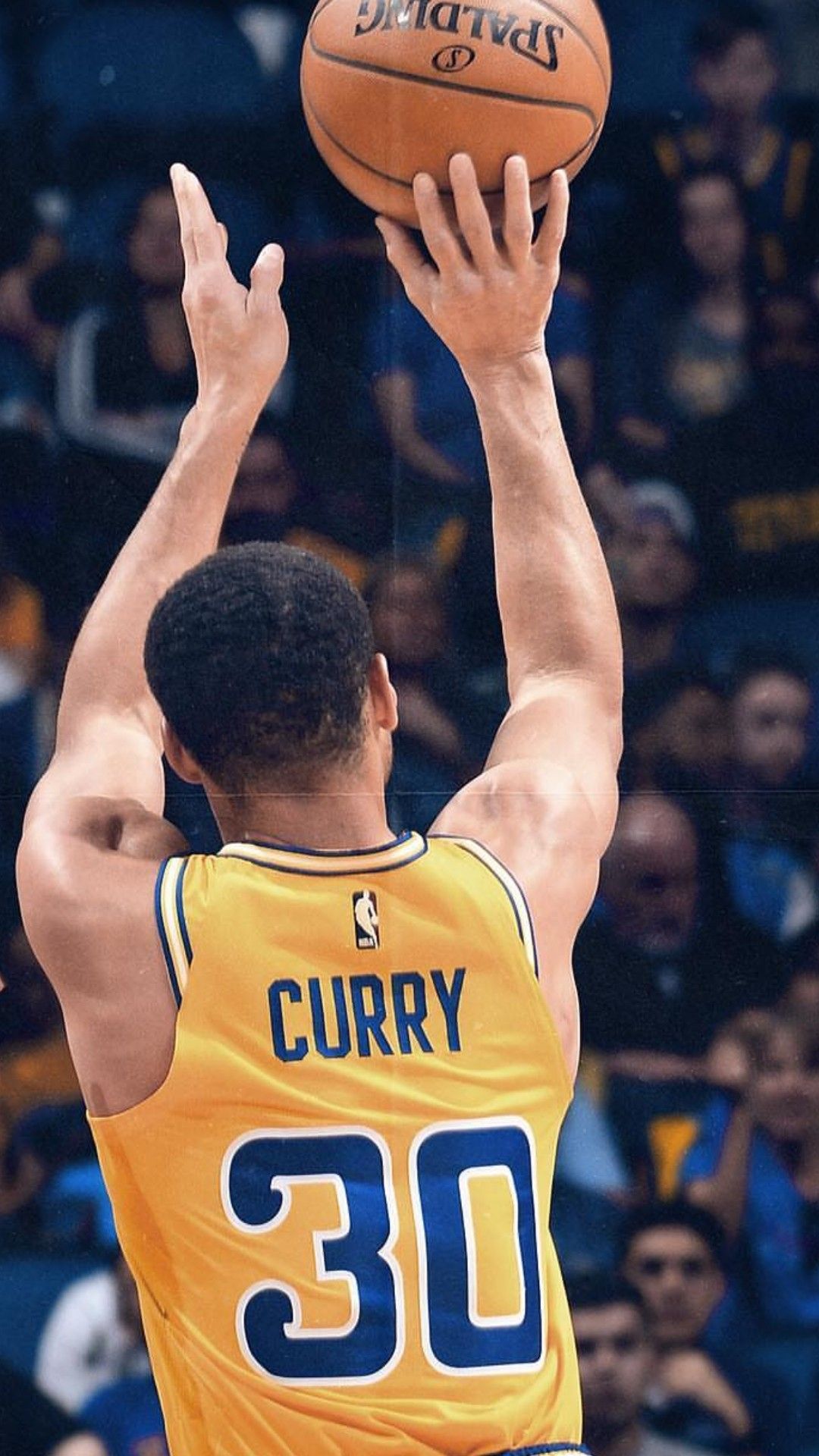 Stephen Curry tiro basket, 1080x1920 Verticale, Mobile