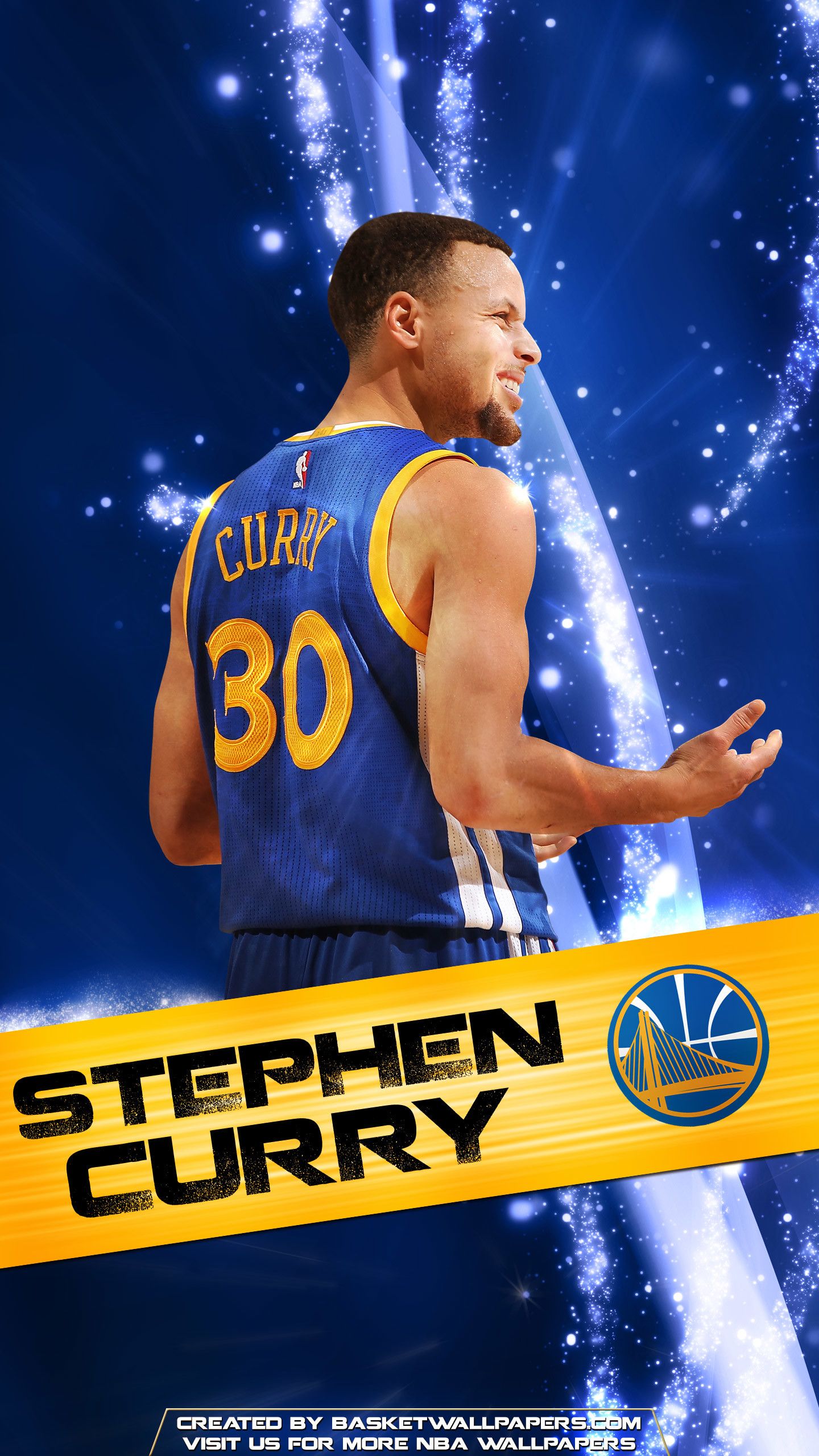 Stephen Curry Golden State Warriors, 1440x2560 Full HD Verticale, iPhone