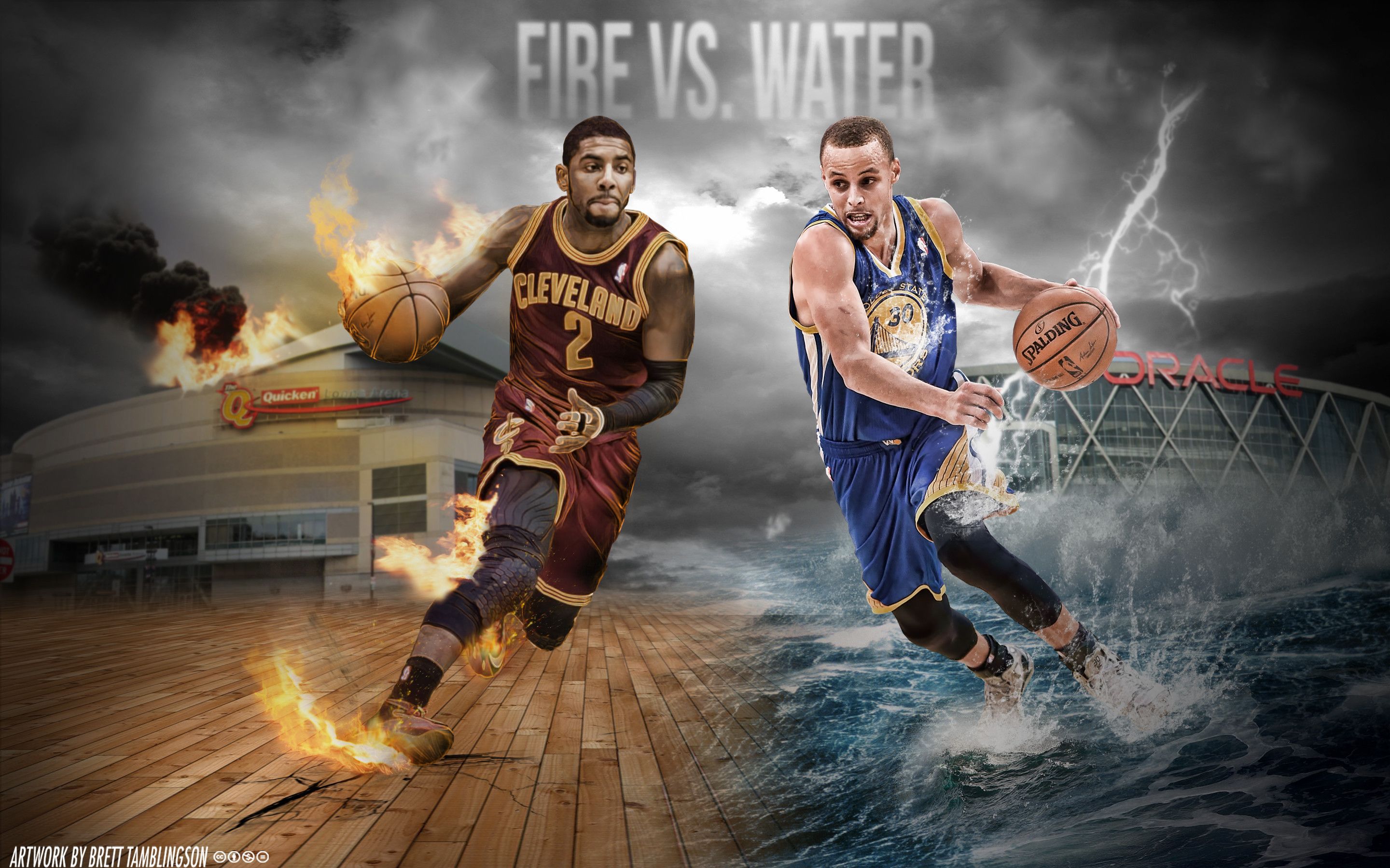 Kyrie Irving e Stephen Curry, 2880x1800 2K, MacBook Pro