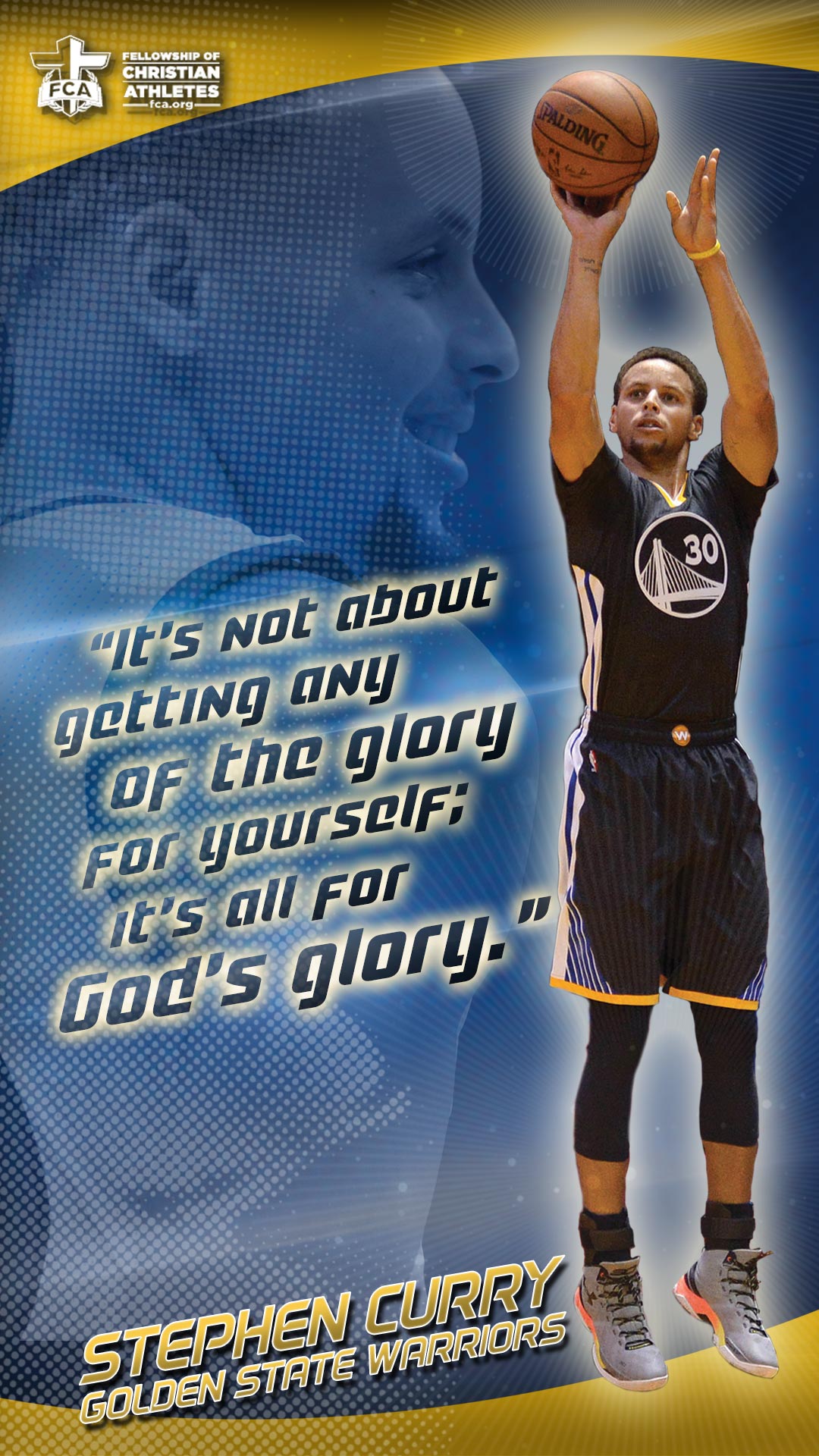 Stephen Curry Golden State Warriors, 1080x1920 Verticale, Mobile