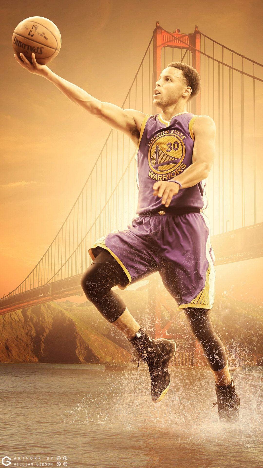 Stephen Curry Golden State Warriors, 1080x1920 Full HD Verticale, Smartphone