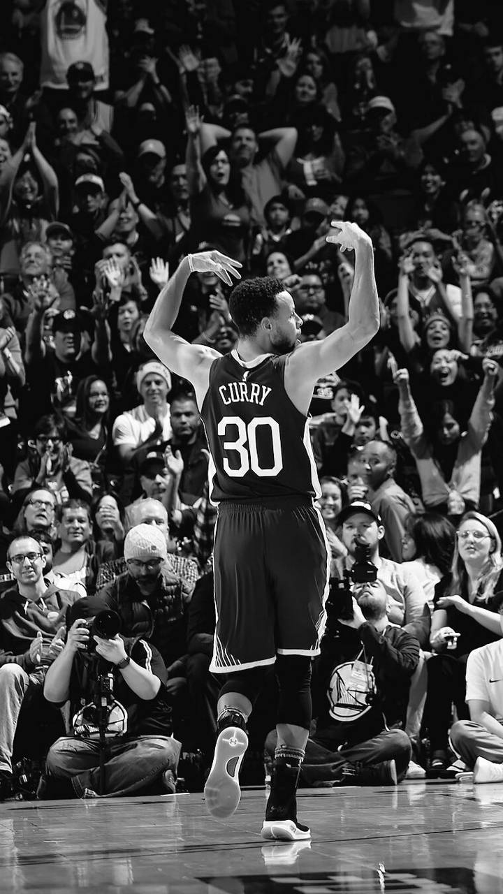 Stephen Curry Warriors bianco nero, 720x1280 Verticale, Telefono