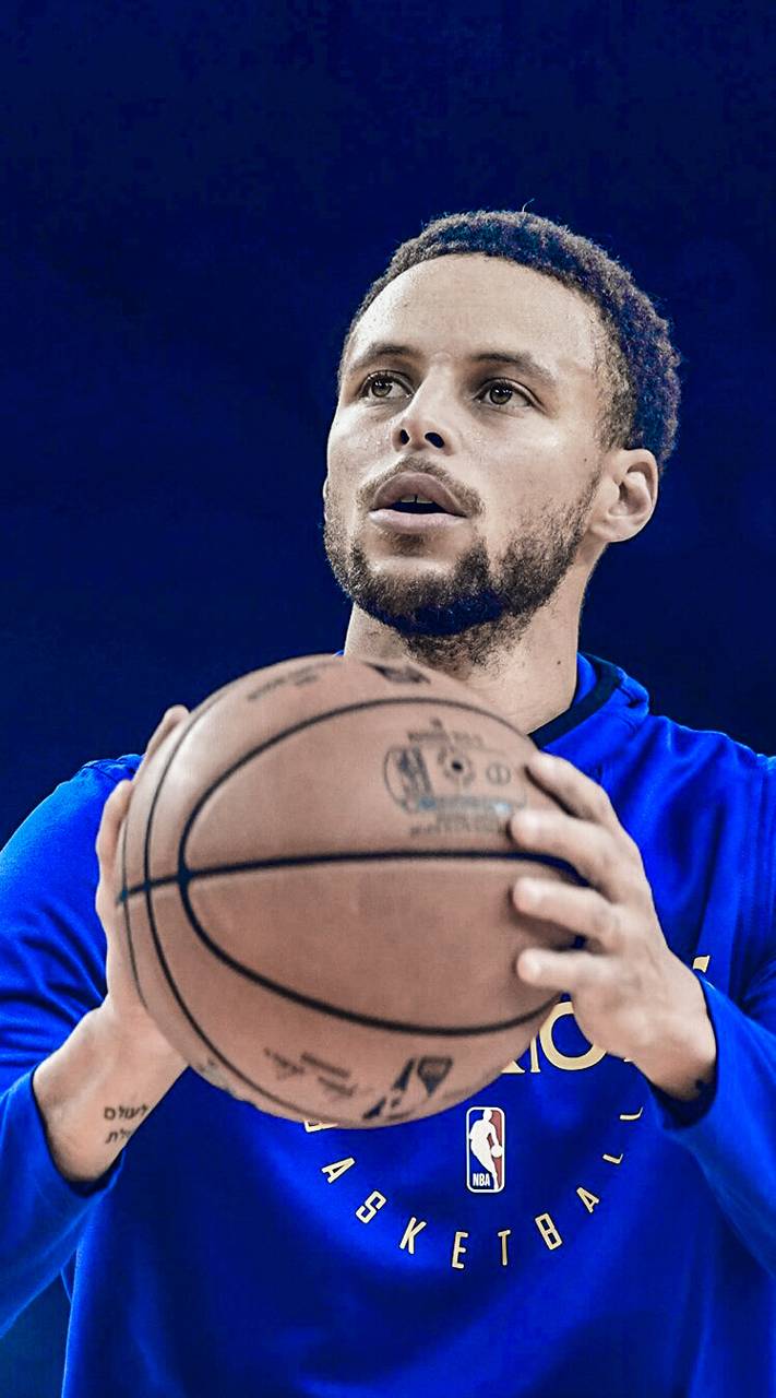 Stephen Curry con pallone basket, 711x1280 Verticale, Android