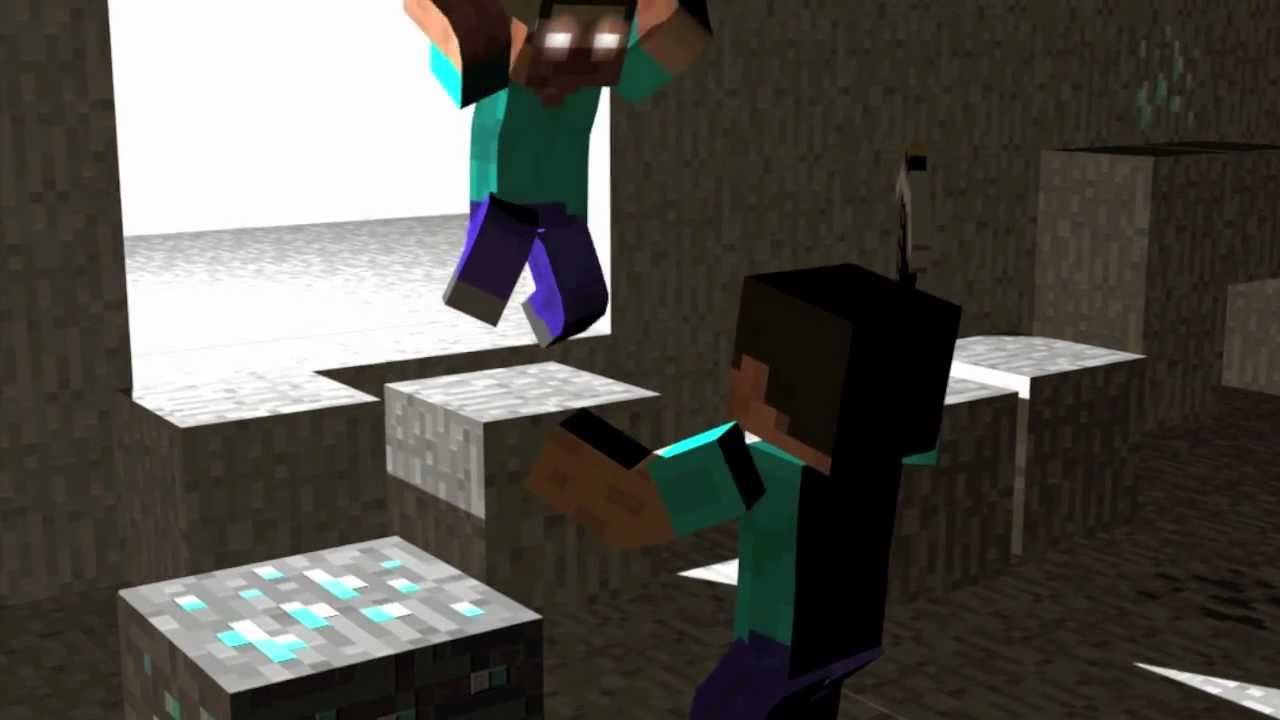Steve contro Herobrine Minecraft, 1920x1080 Full HD 1080p, Laptop