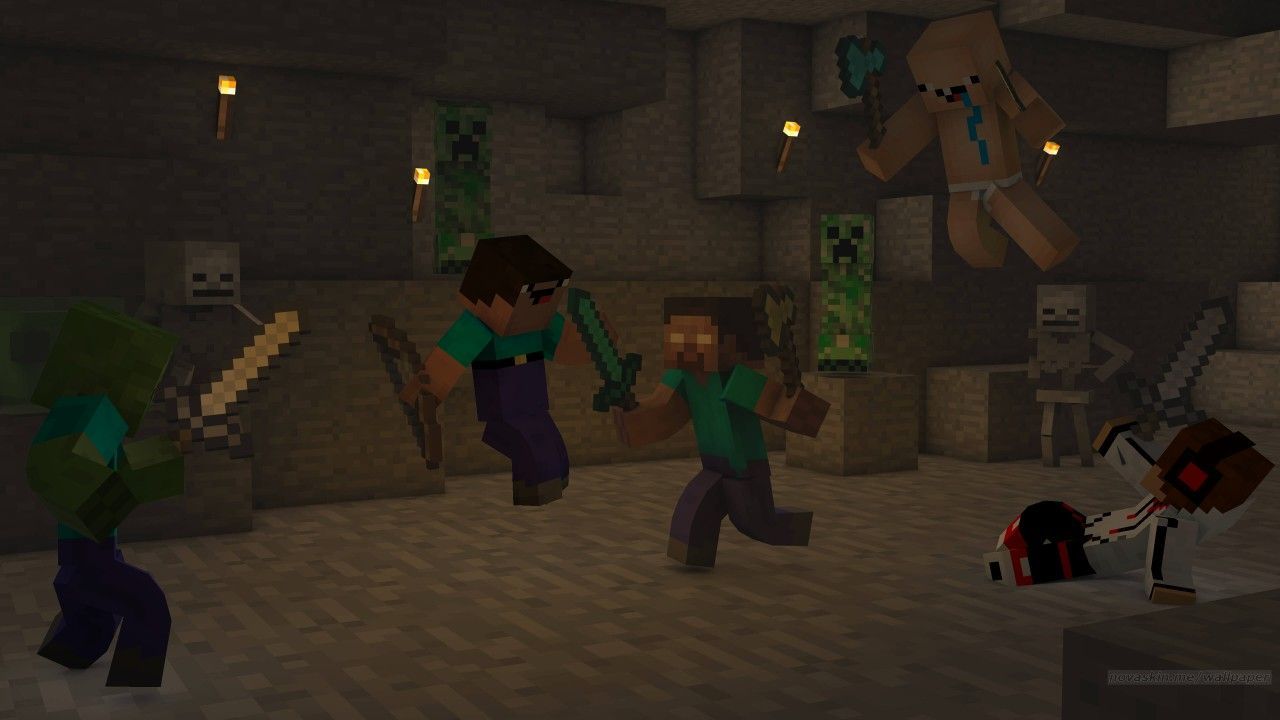 Herobrine Minecraft cattura verde, 1920x1080 Full HD 1080p, Laptop