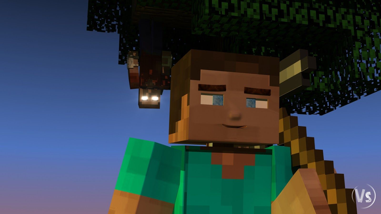 Personaggio Minecraft incatenato, stile anime, 907x880 HD, PC