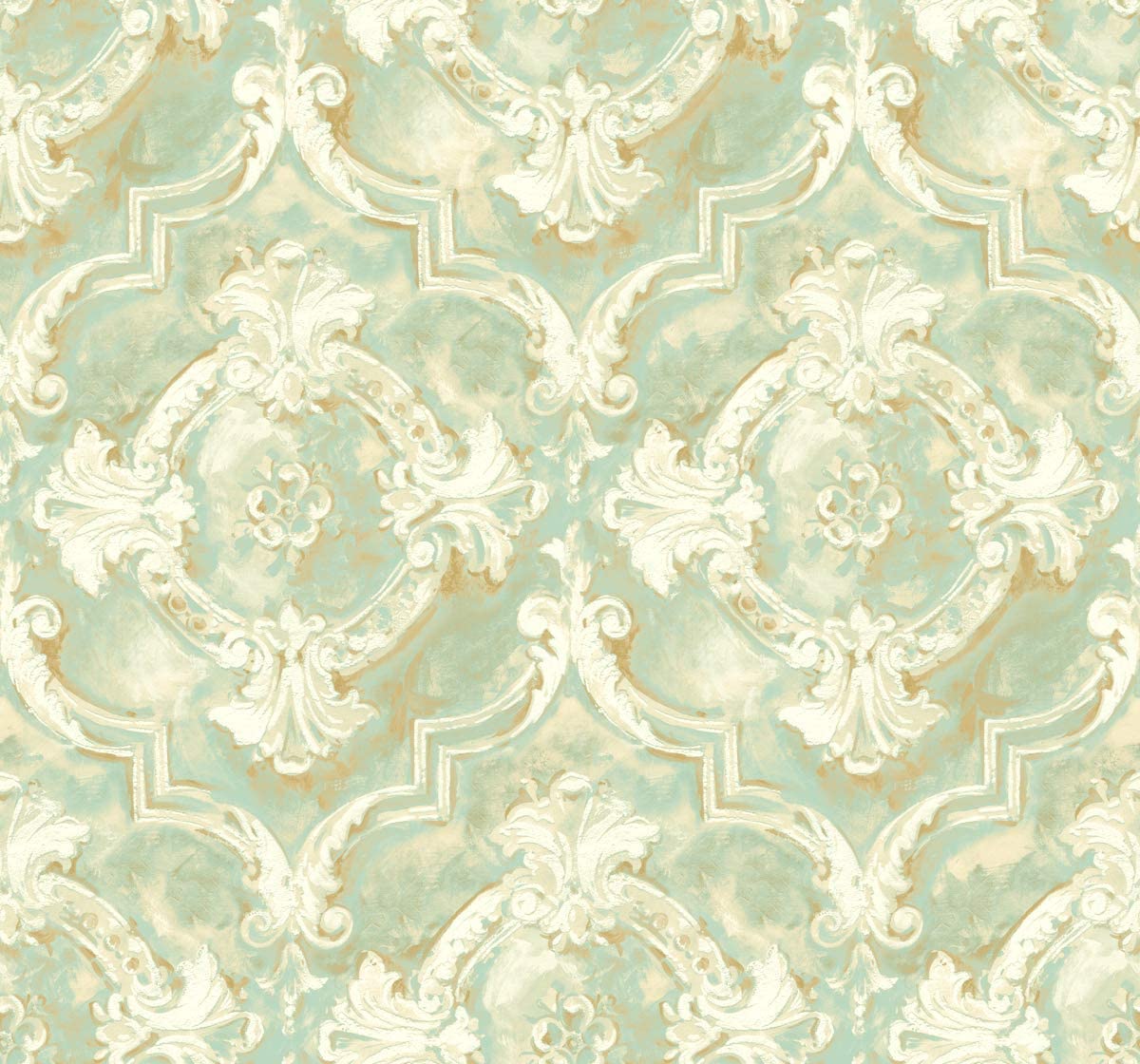 Damasco vintage verde acqua crema, 1200x1120 HD, MacBook Air
